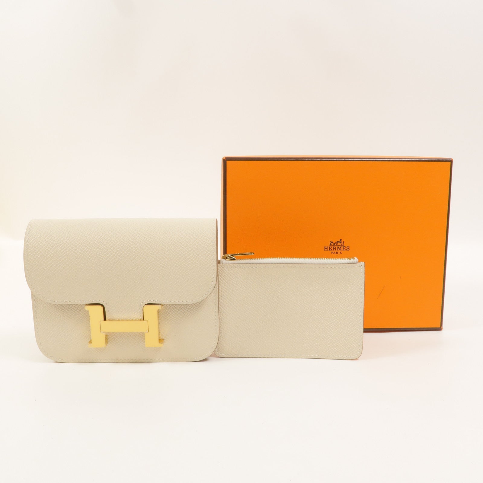 HERMES Epsom皮革Constance Slim錢包Nata