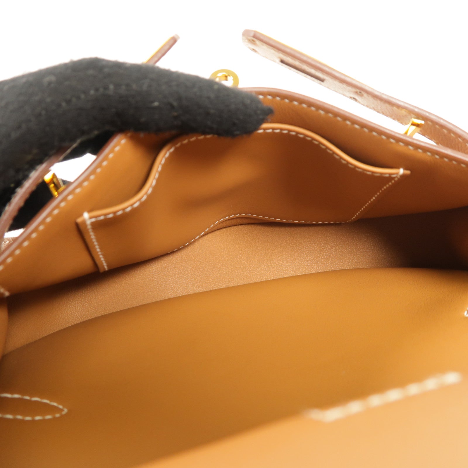 HERMES Evercolor皮革Jypsiere Mini肩背袋Gold