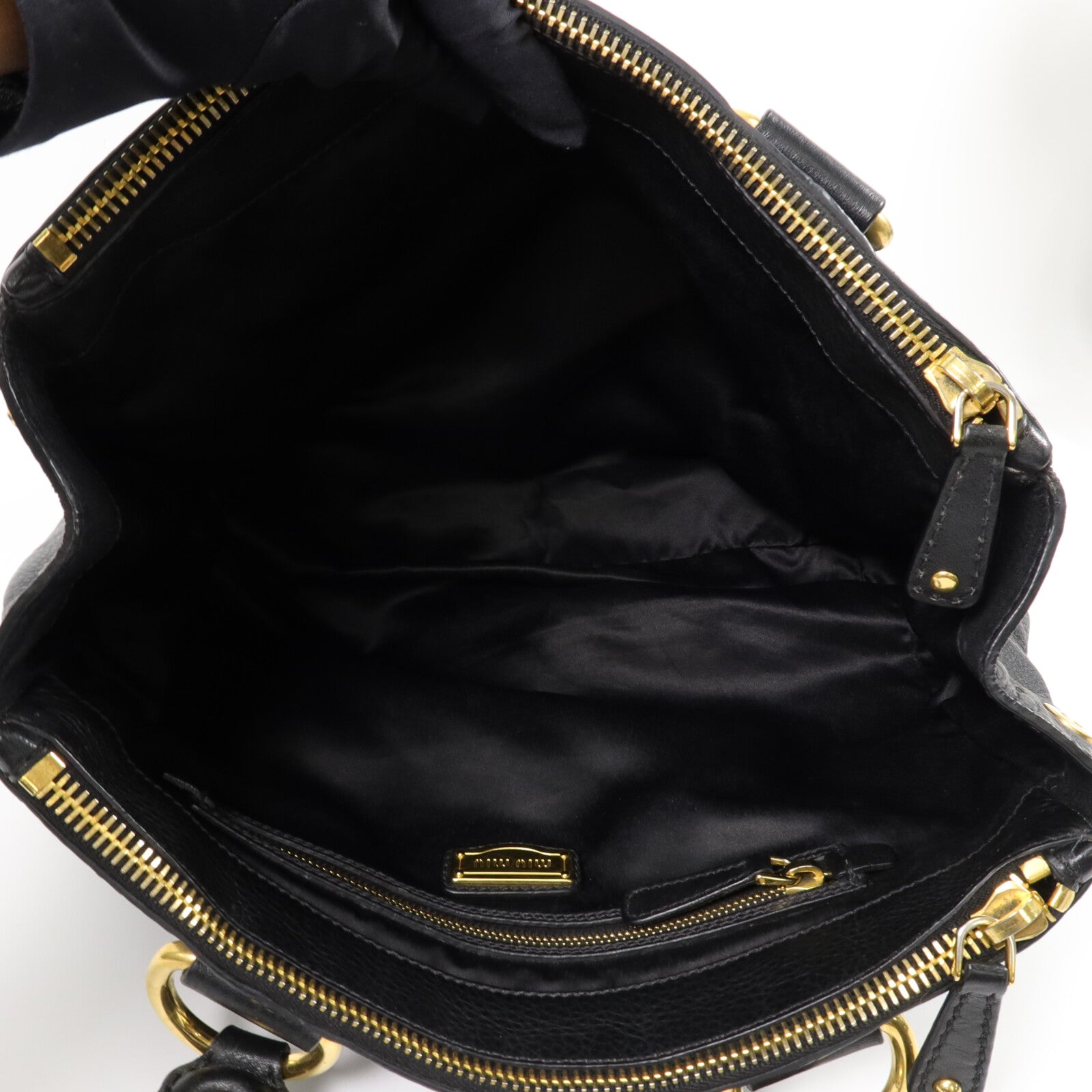 Miu Miu 牛皮皮革2way Shoulder Bag手挽肩背兩用袋