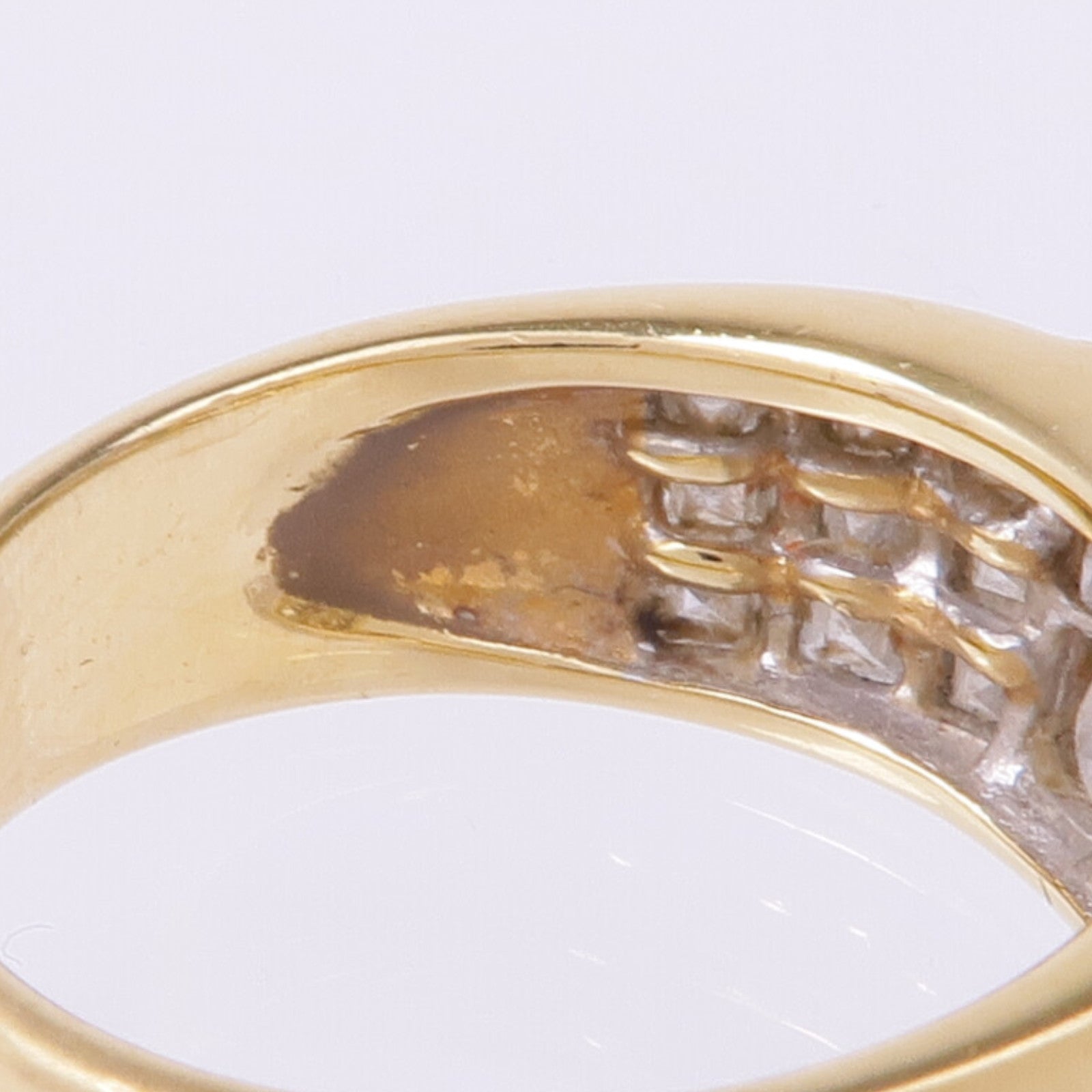 JEWELRY 【激減優惠】18K黃金/白金Diamond Ring鑽石戒指US#6.25
