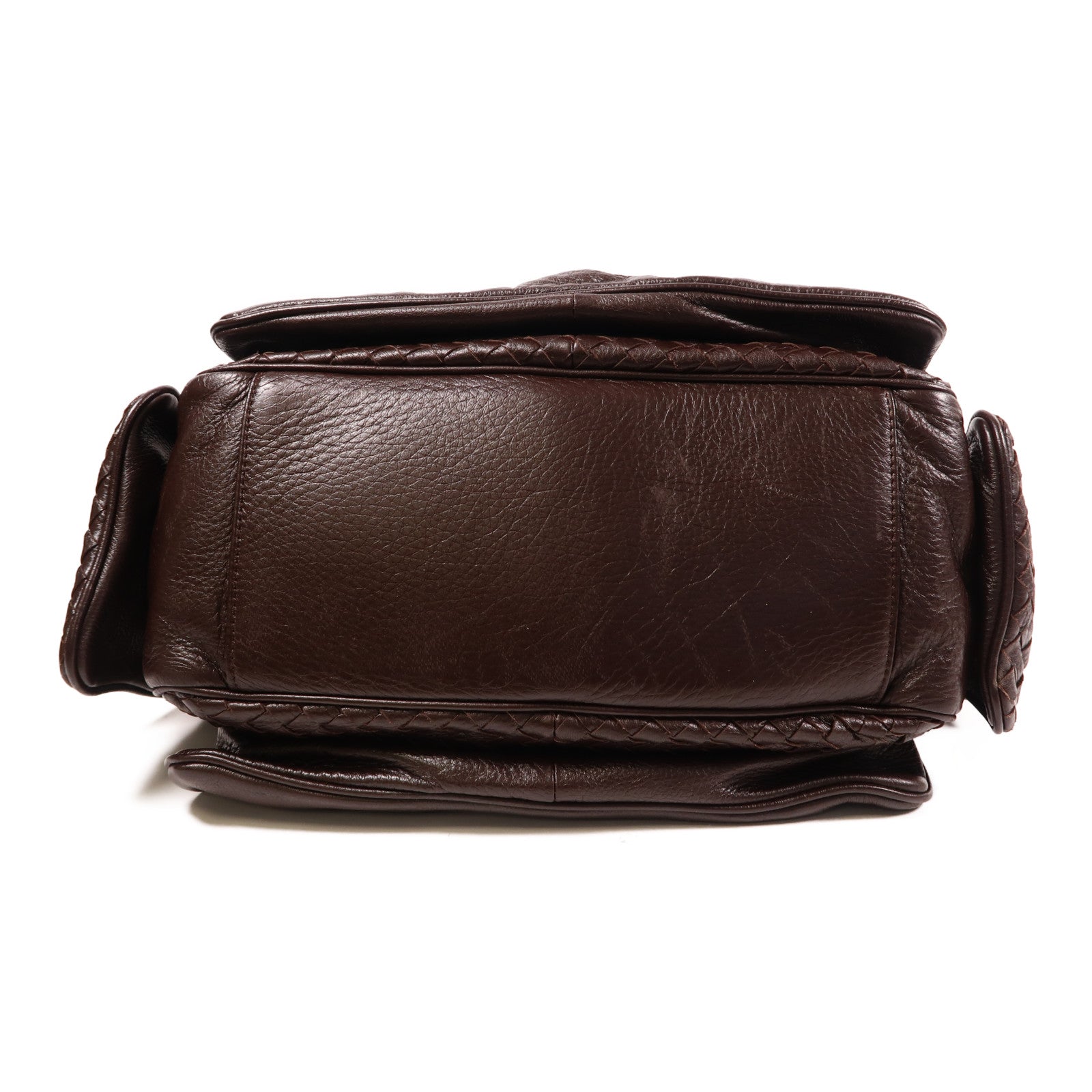 BOTTEGA VENETA 皮革Hand Bag肩背袋啡色
