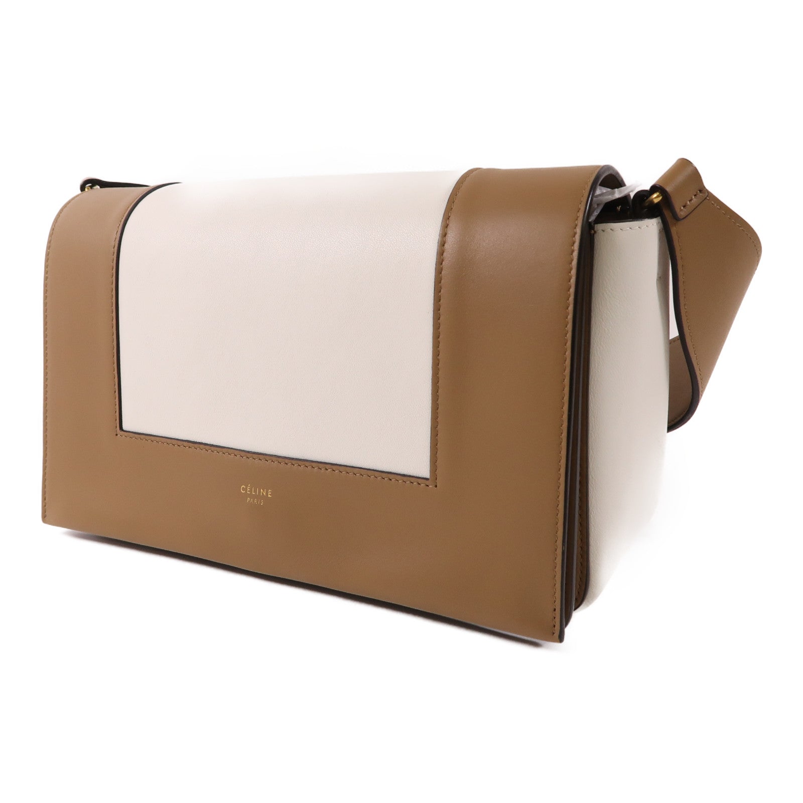 CELINE 牛皮皮革Frame Bag金扣肩背袋