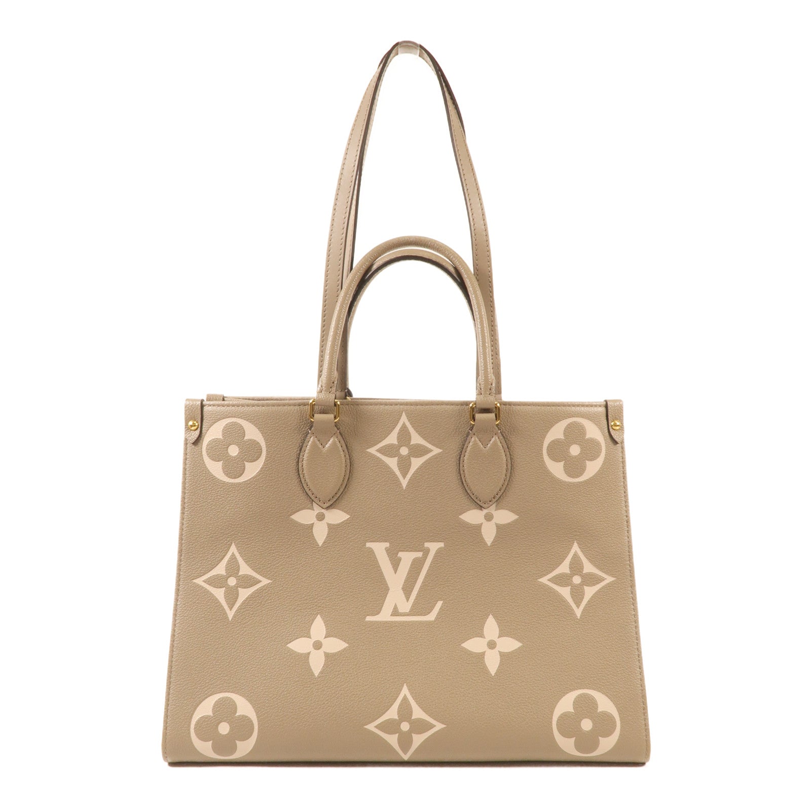 LOUIS VUITTON Monogram Empreinte OnTheGo MM金扣手挽肩背兩用袋