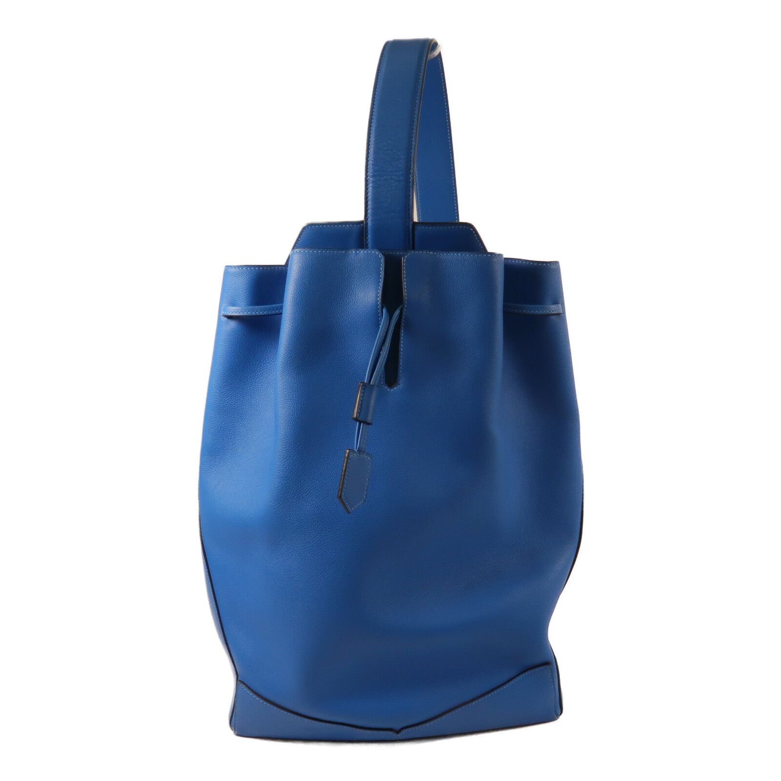 HERMES Evercolor皮革Flash Sailor Backpack背包Bleu Hydra