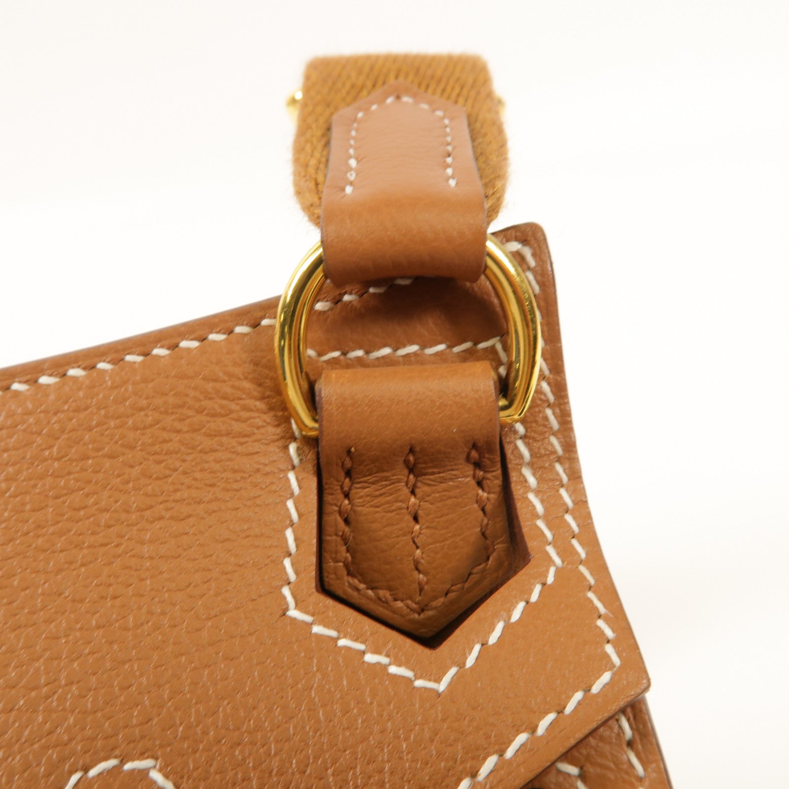 HERMES Evercolor皮革Jypsiere Mini肩背袋Gold
