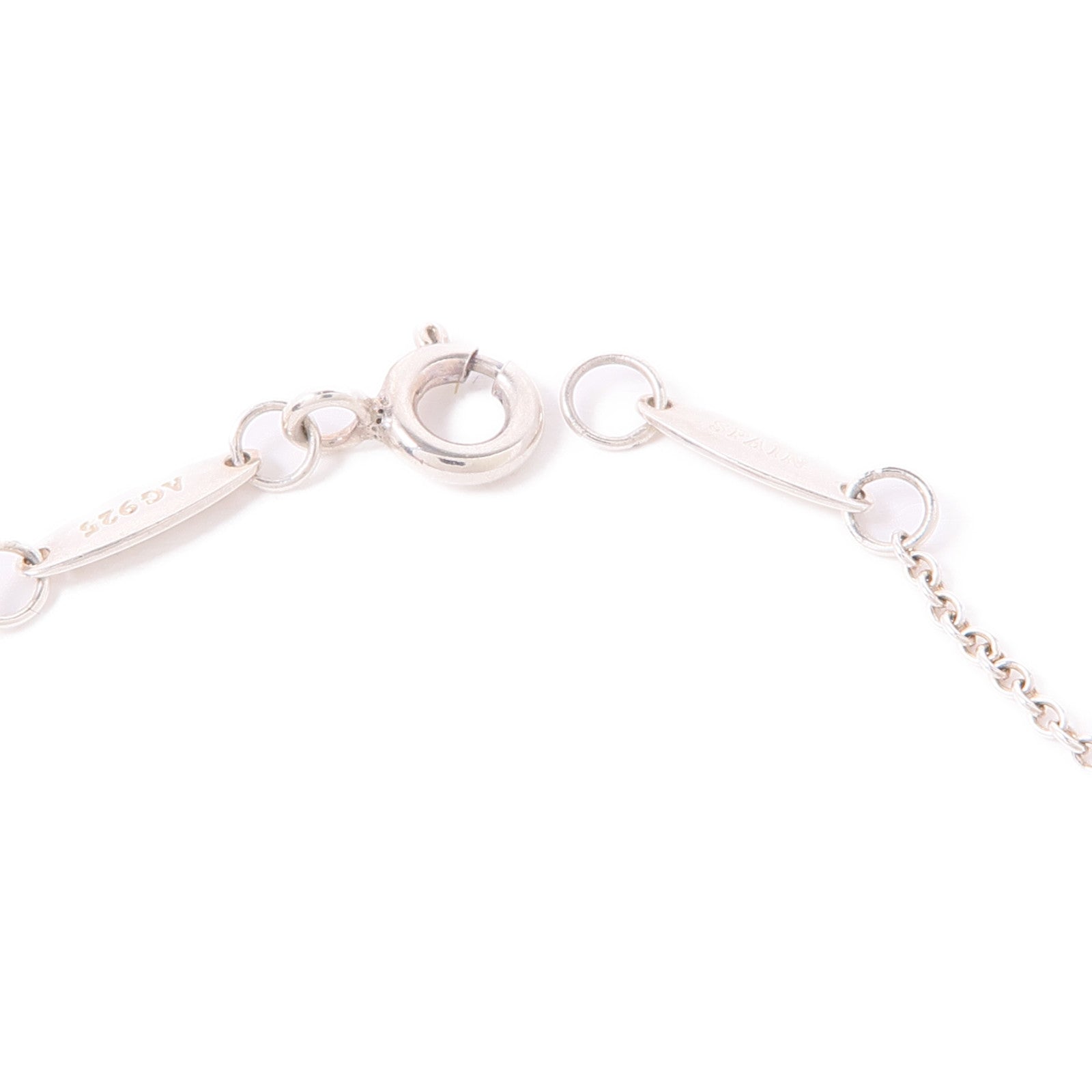 TIFFANY＆CO 925純銀Elsa Peretti Diamond Necklace鑽石項鍊