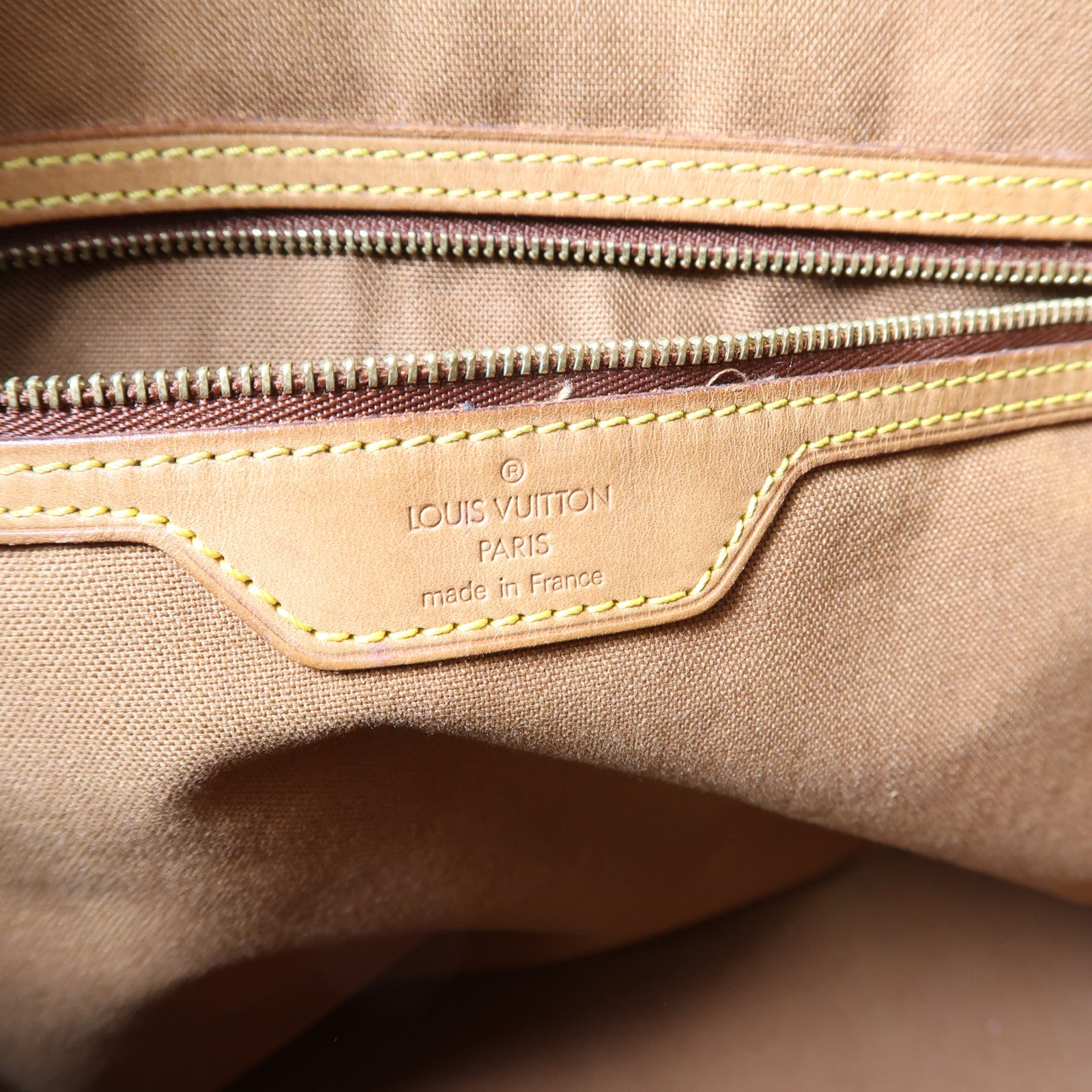 LOUIS VUITTON 【激減優惠】Monogram Cabas Piano金扣手挽袋啡色