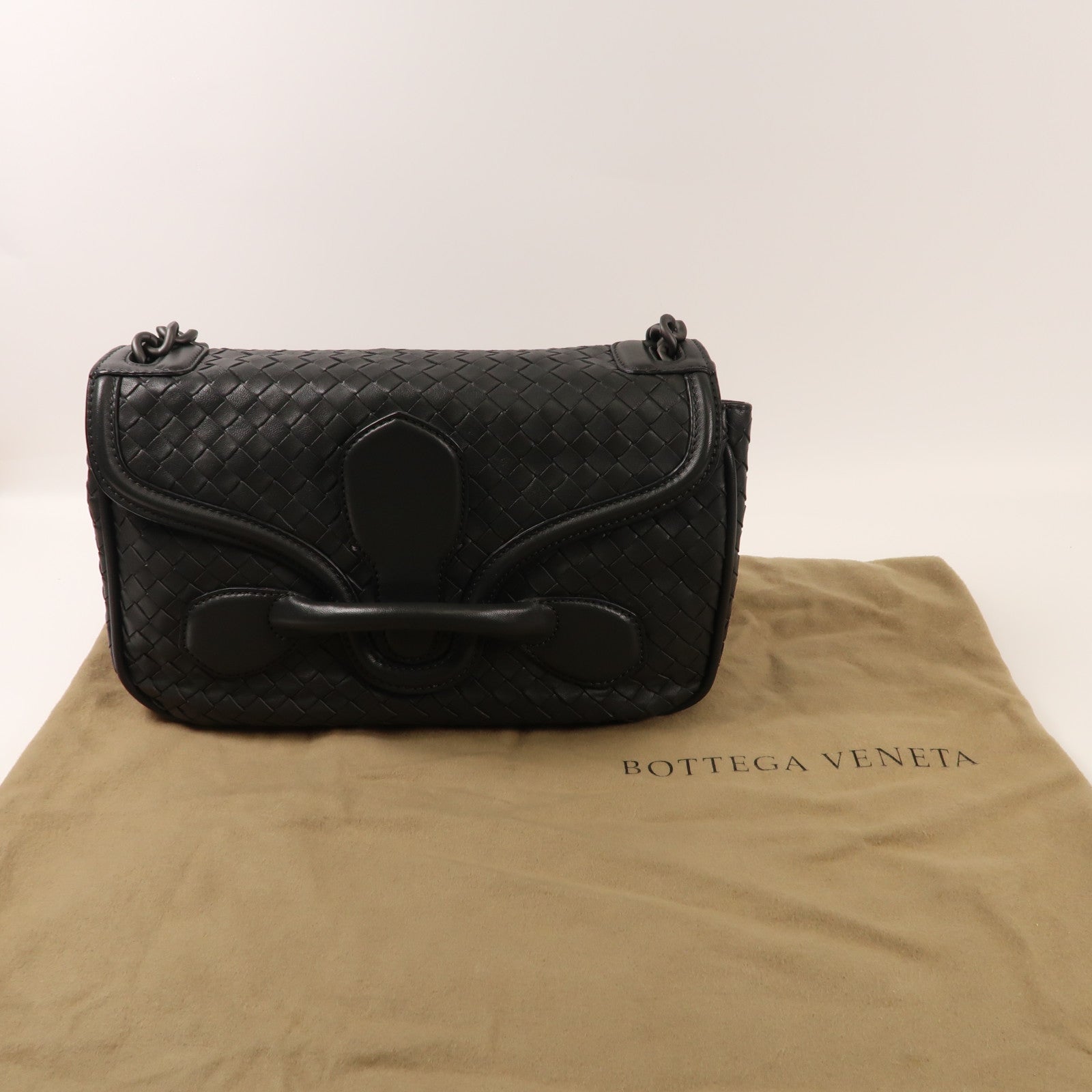 BOTTEGA VENETA 牛皮皮革Shoulder Bag鏈帶肩背袋