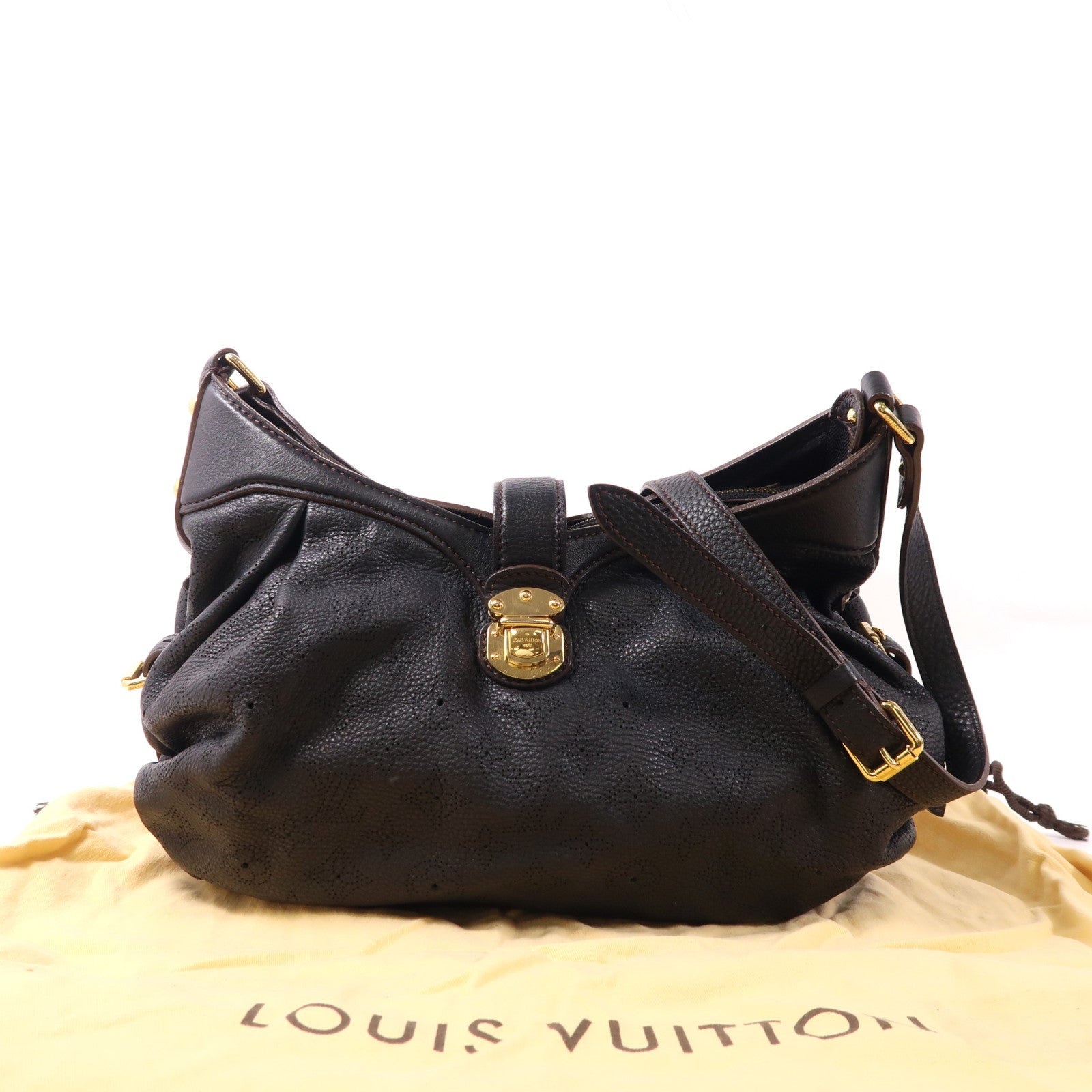 LOUIS VUITTON 【激減優惠】牛皮皮革XS金扣肩背袋