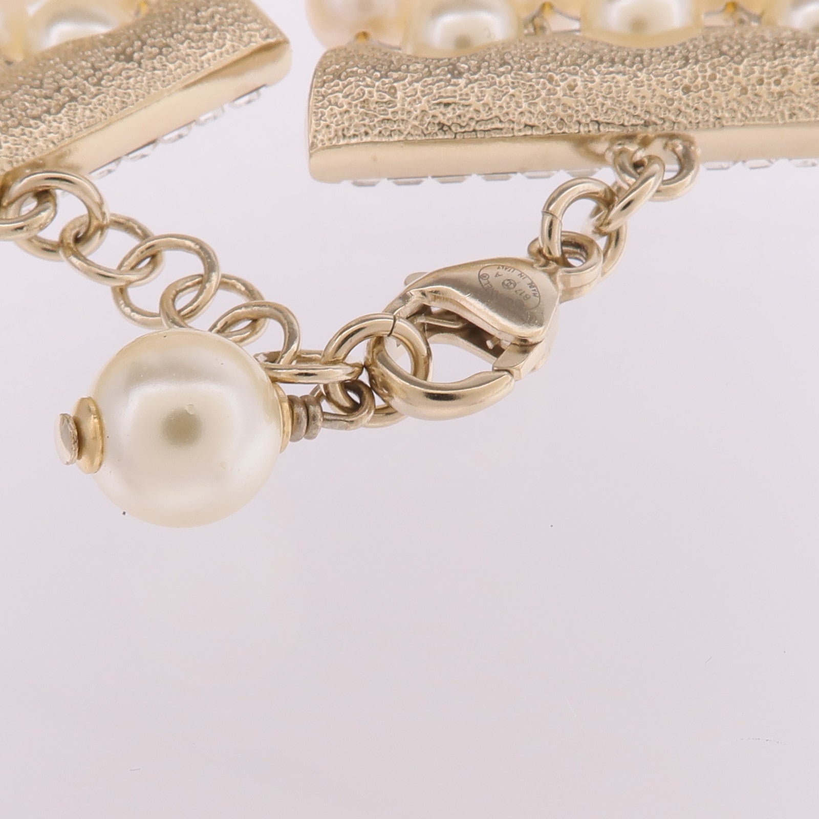 CHANEL 金屬/水晶Bracelet手鏈