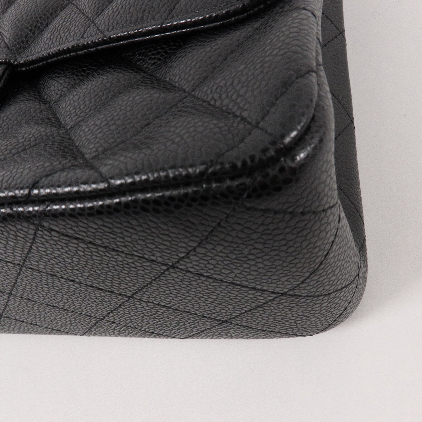 CHANEL 牛皮皮革Large Classic鏈帶肩背袋
