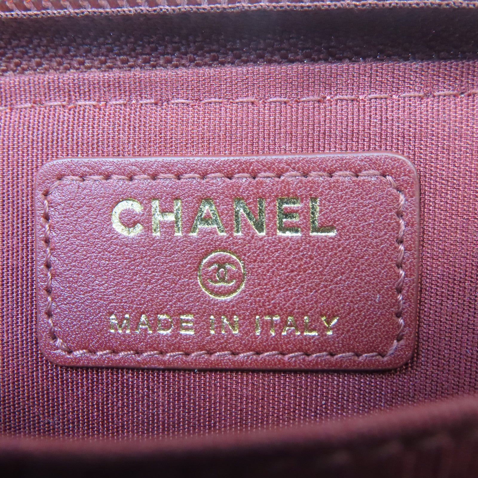 CHANEL 菱格羊皮皮革Boy Chanel Zipped Coin Case銀扣零錢包紅色