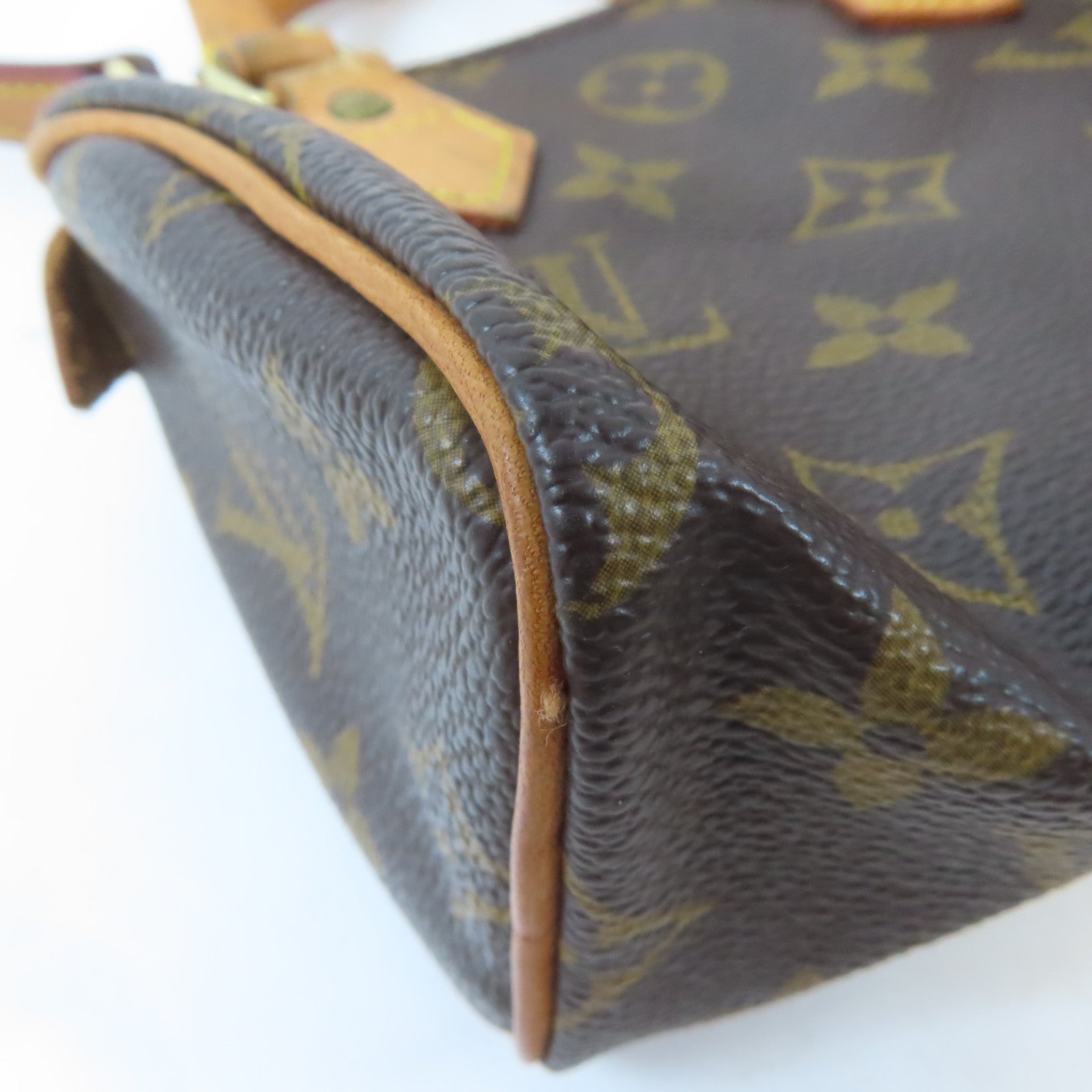 LOUIS VUITTON Monogram Mini Speedy金扣手挽肩背兩用袋啡色