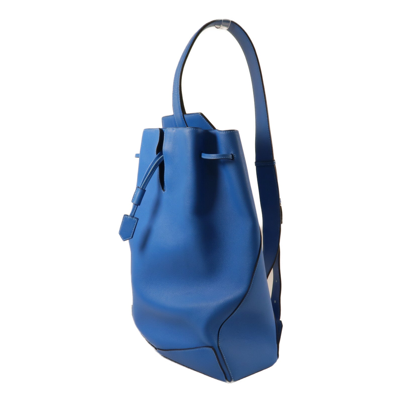 HERMES Evercolor皮革Flash Sailor Backpack背包Bleu Hydra