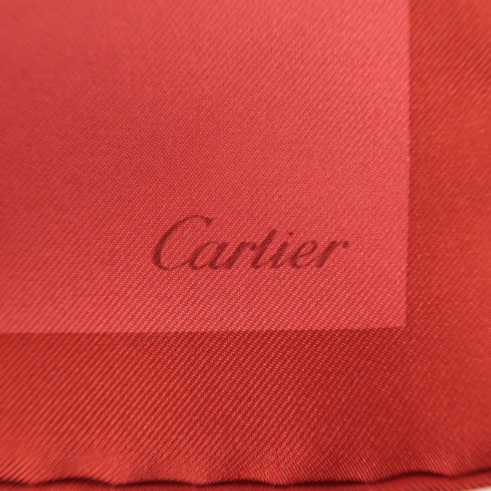 CARTIER 絲質Scarf絲巾紅色
