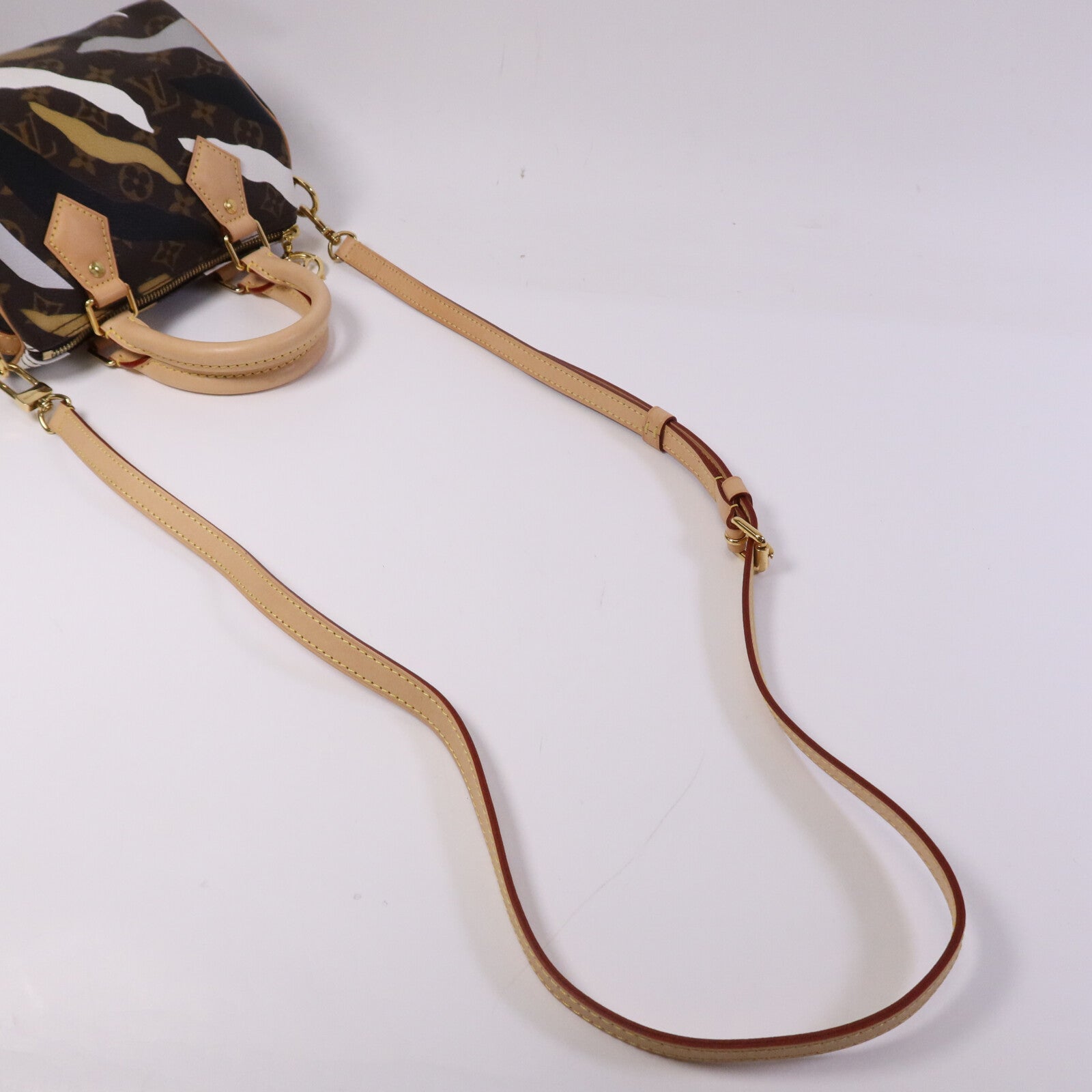 LOUIS VUITTON 【激減優惠】塗層帆布Speedy BB金扣手挽肩背兩用袋