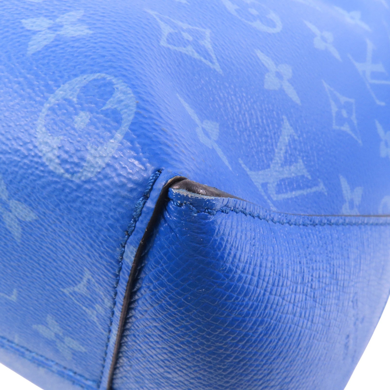 LOUIS VUITTON LVSHW Taigalama Weekend Tote Bag Shoulder Bag M31010 Monogram Blue