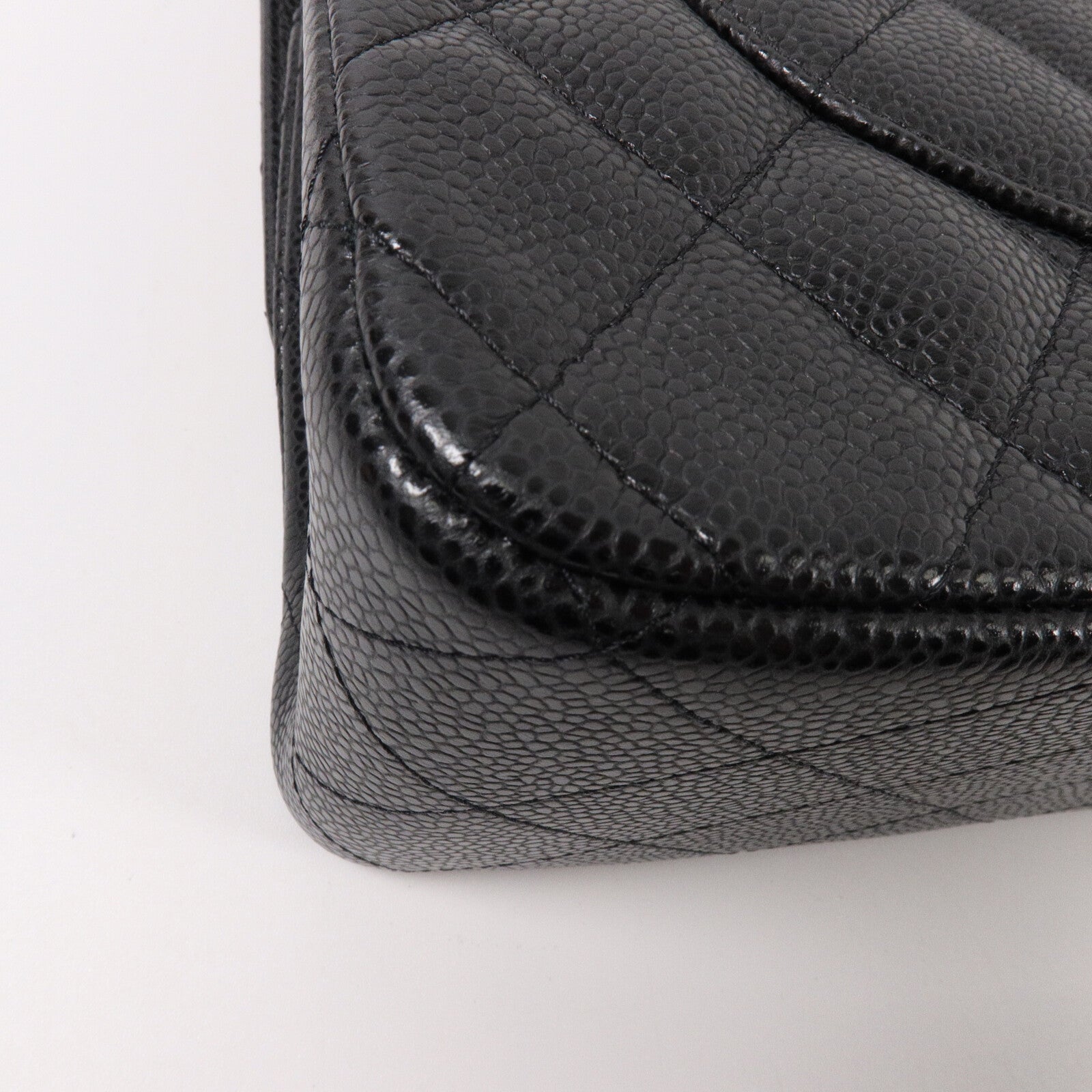CHANEL 牛皮皮革Large Classic鏈帶肩背袋