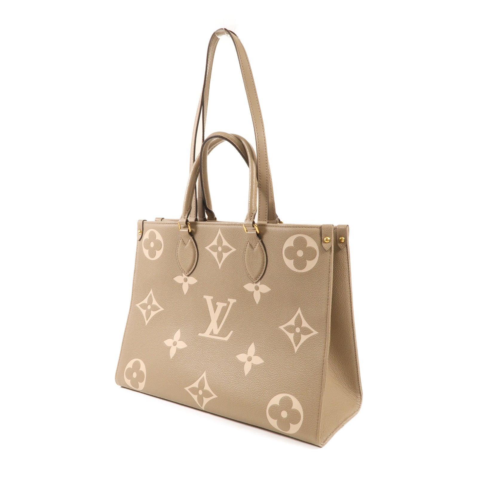 LOUIS VUITTON Monogram Empreinte OnTheGo MM金扣手挽肩背兩用袋