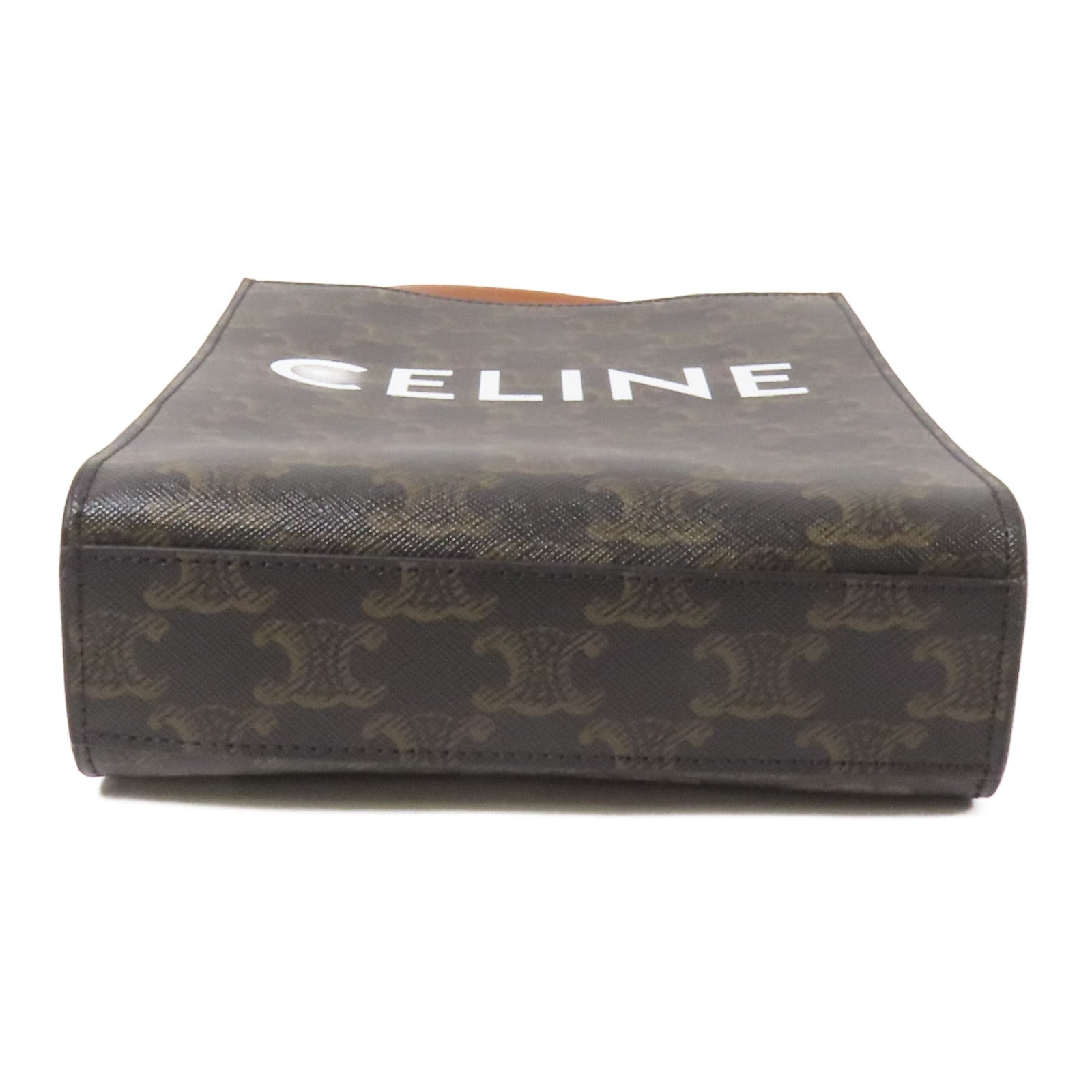 CELINE 塗層帆布Mini Vertical Cabas手挽肩背兩用袋