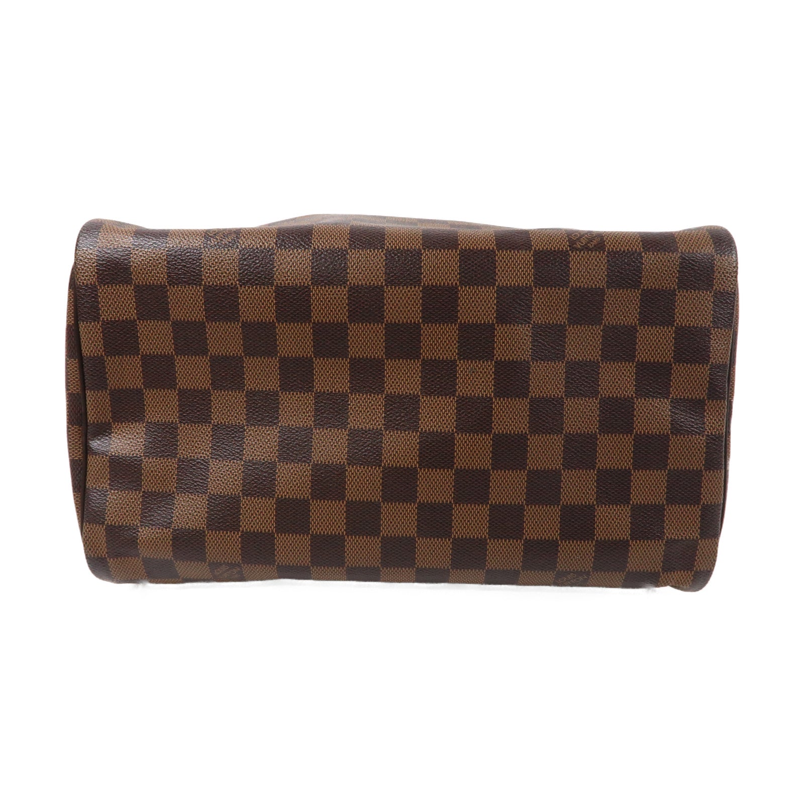 LOUIS VUITTON Damier Ebene Speedy 30金扣手挽袋啡色