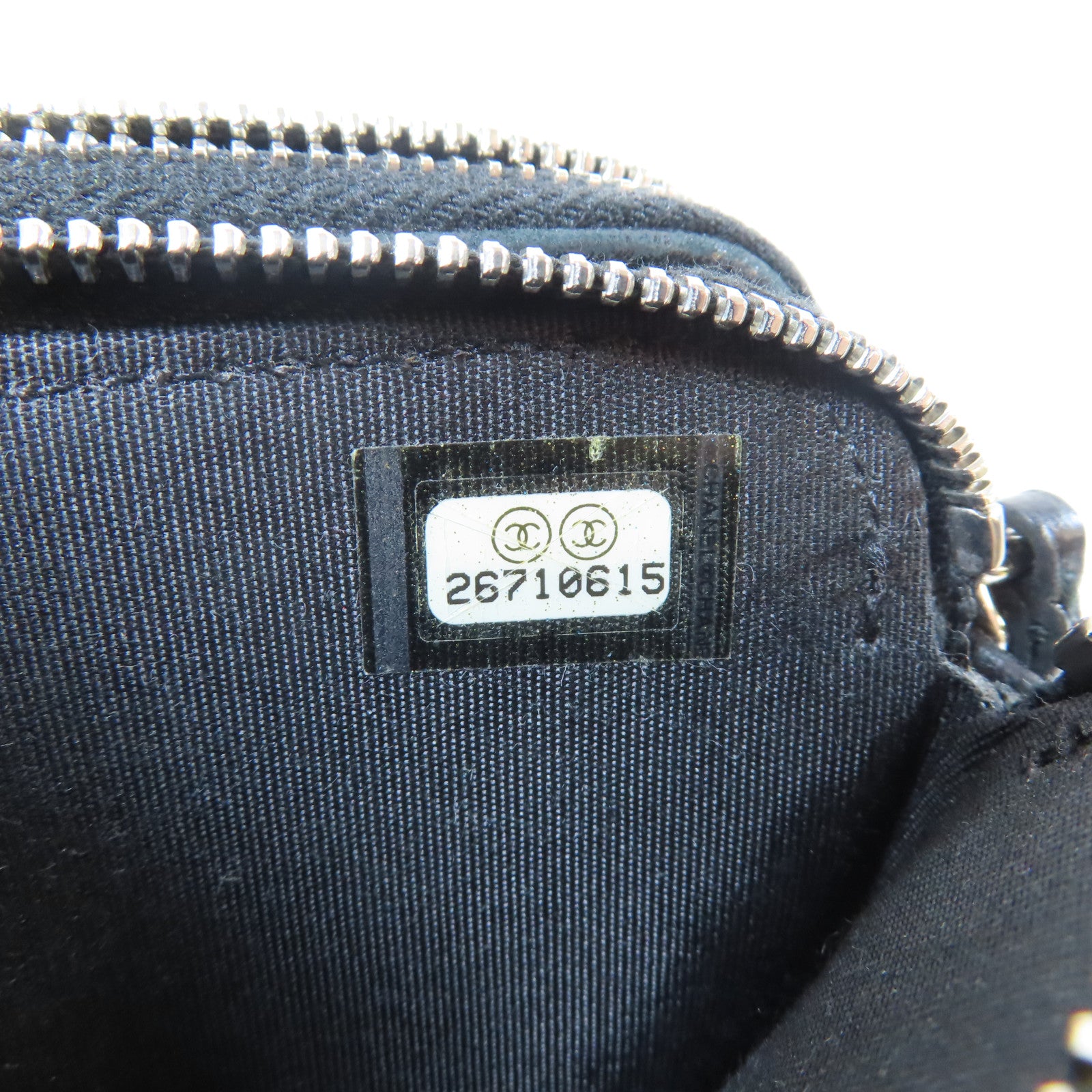CHANEL 【激減優惠】菱格/斜紋牛皮皮革Chain Shoulder銀扣鏈帶肩背袋黑色