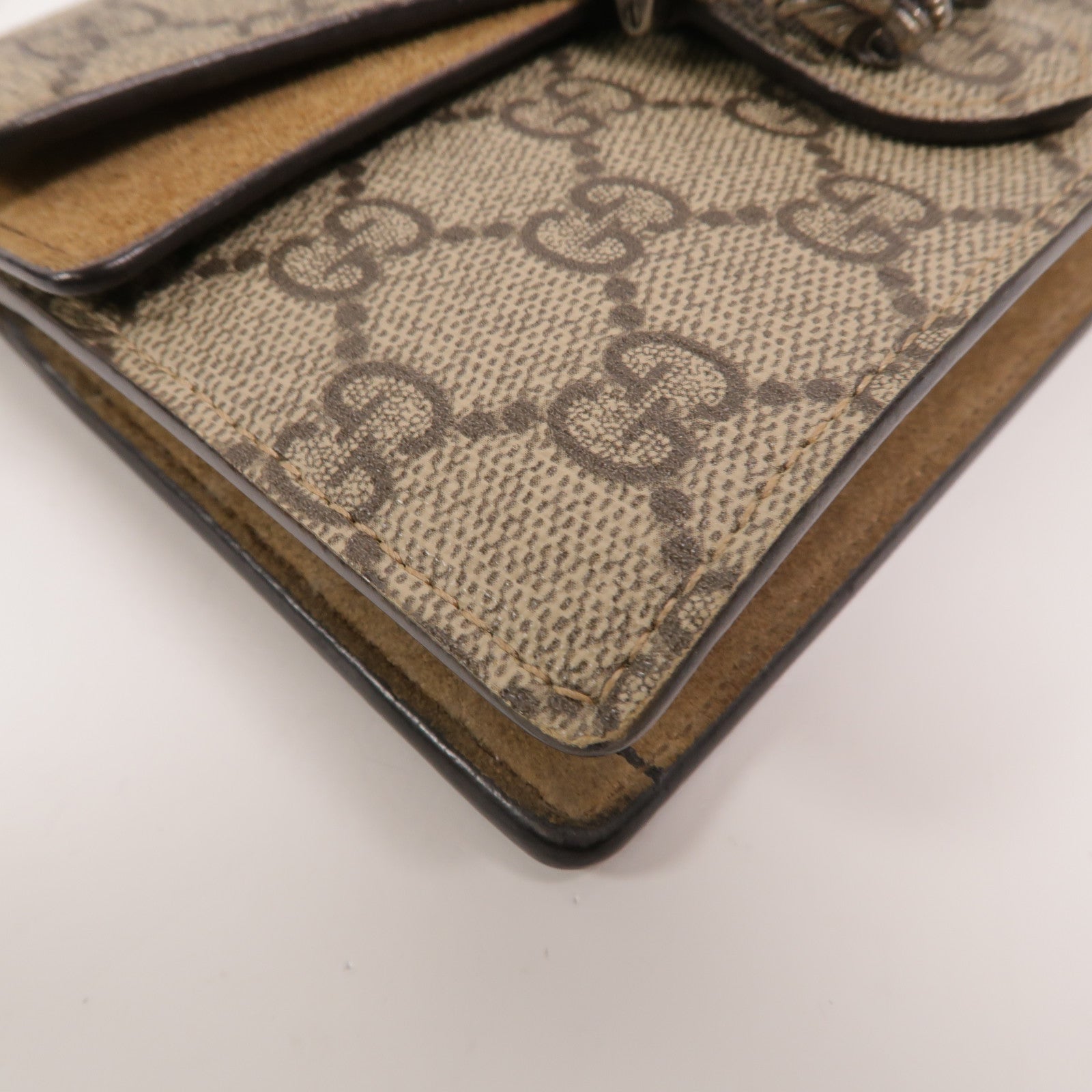 GUCCI 塗層帆布Dionysus Super Mini Bag鏈帶肩背袋