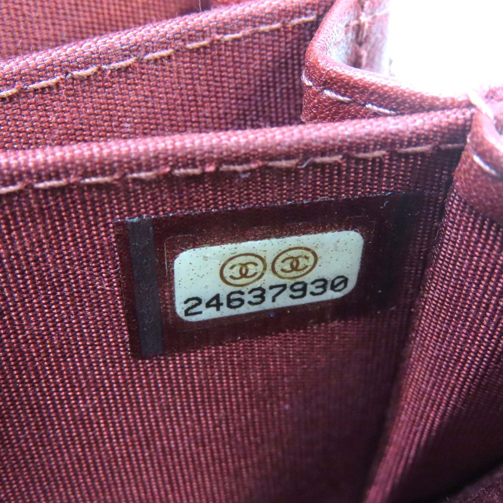 CHANEL 菱格羊皮皮革Boy Chanel Zipped Coin Case銀扣零錢包紅色