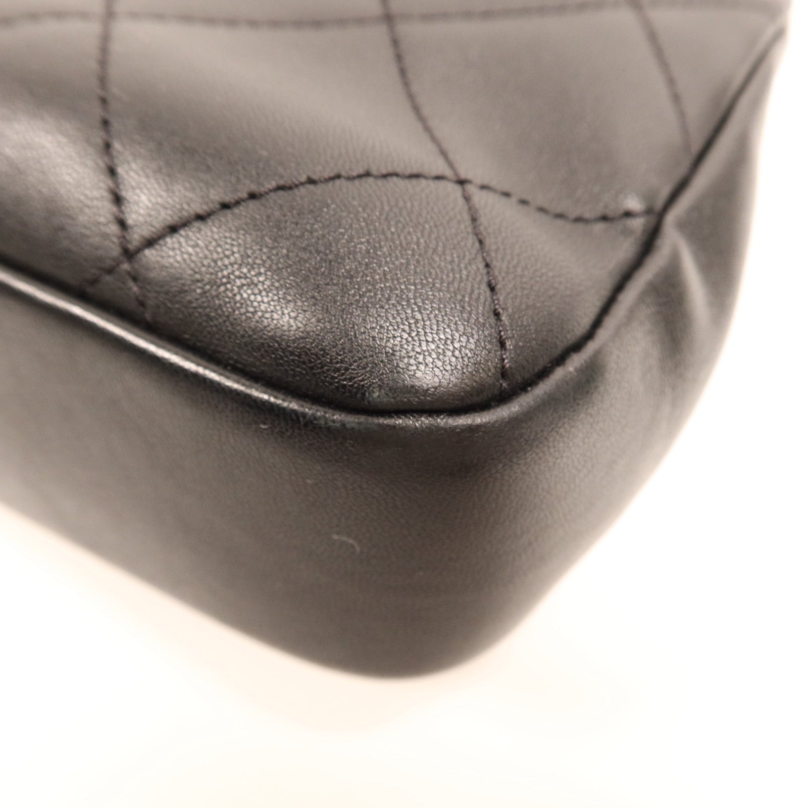 CHANEL 羊皮皮革Chain Shoulder Bag金扣鏈帶肩背袋