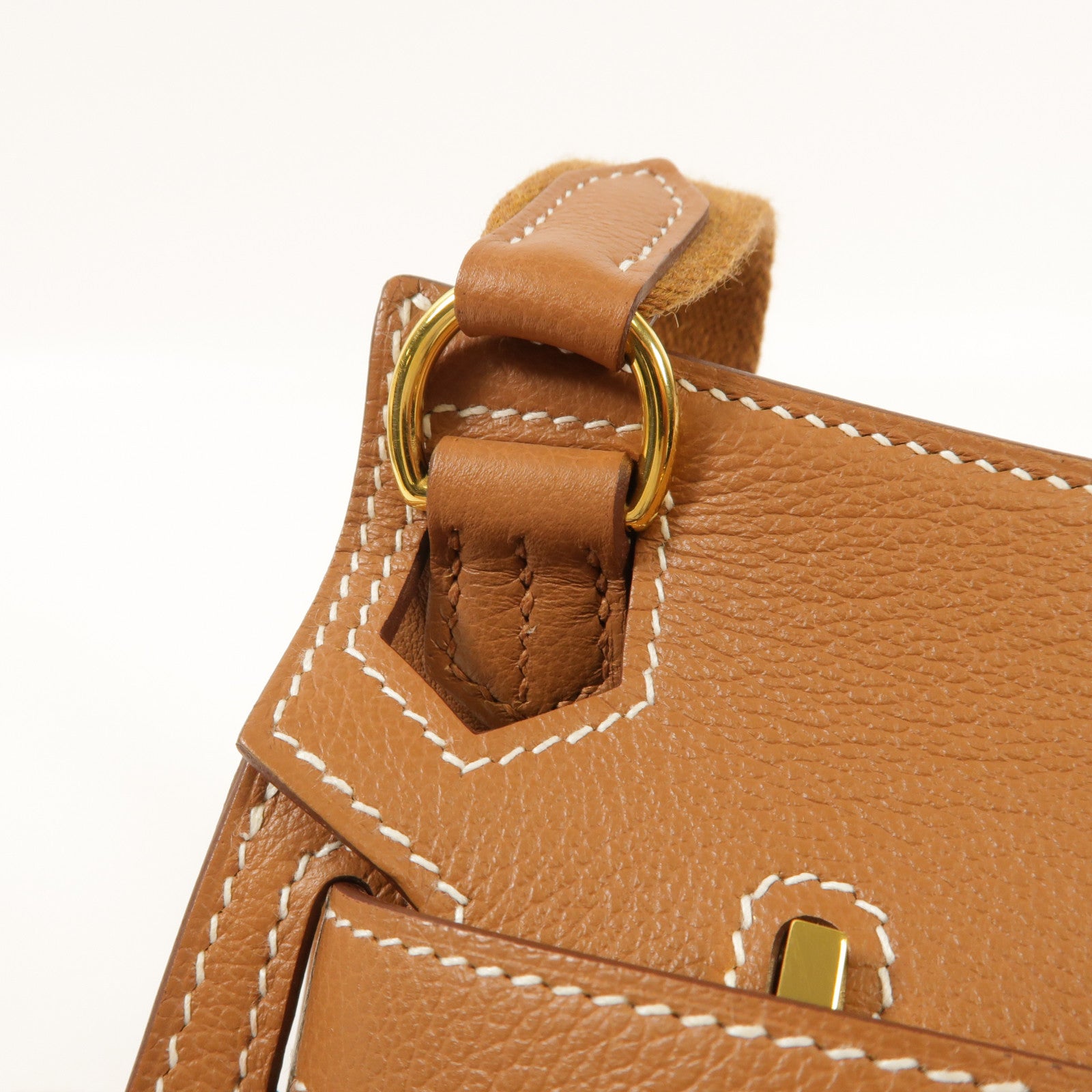 HERMES Evercolor皮革Jypsiere Mini肩背袋Gold