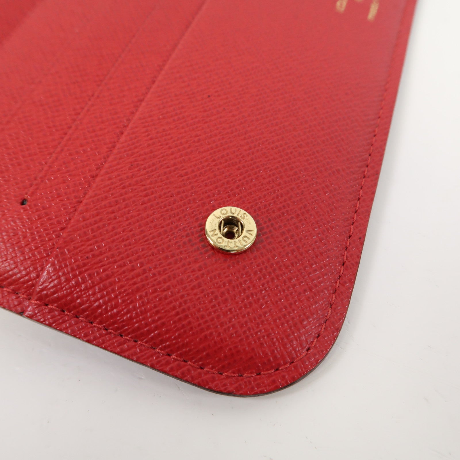 LOUIS VUITTON Monogram Insolite Wallet金扣長錢包啡色/紅色