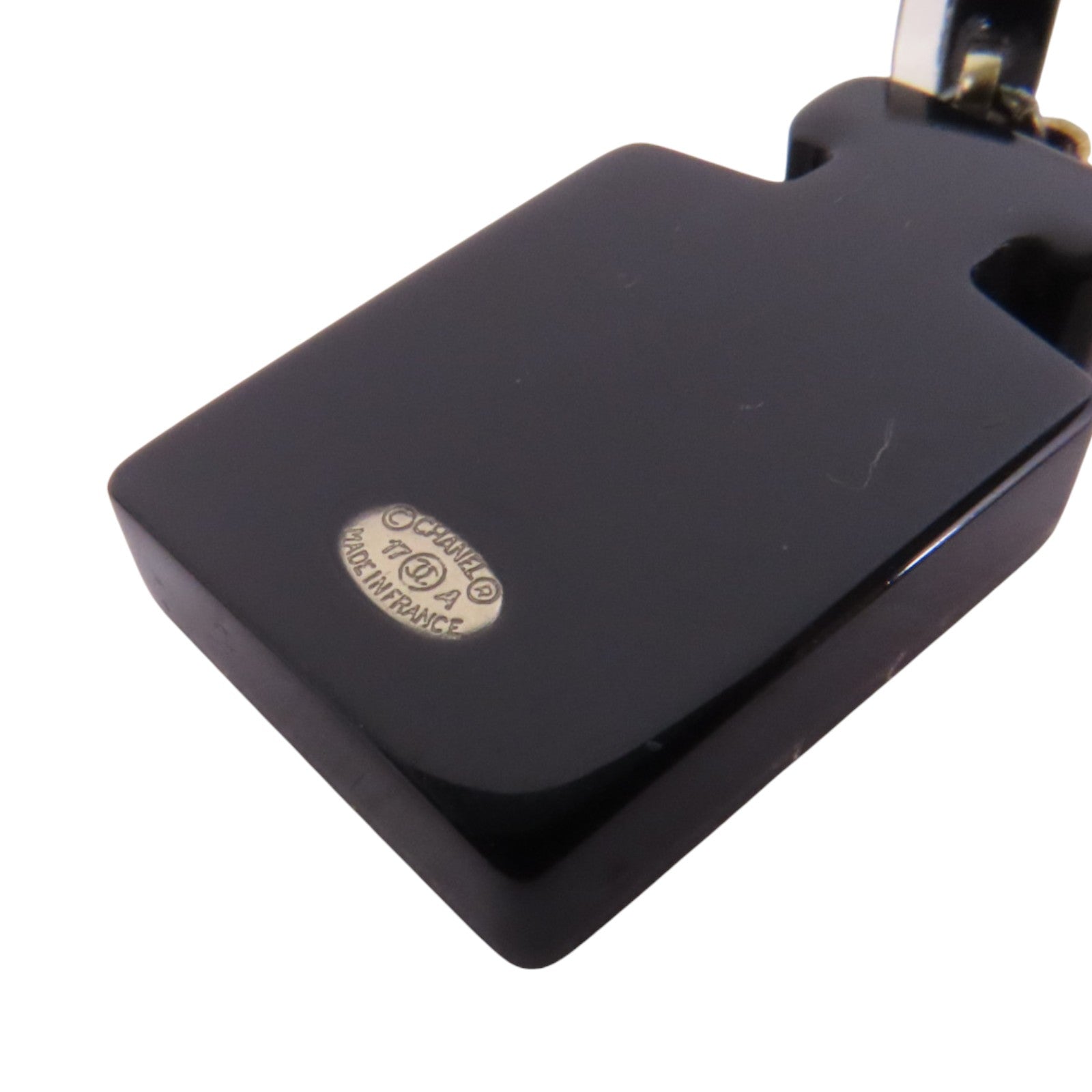 CHANEL PVC/金屬/水鑽Earrings銀扣耳環