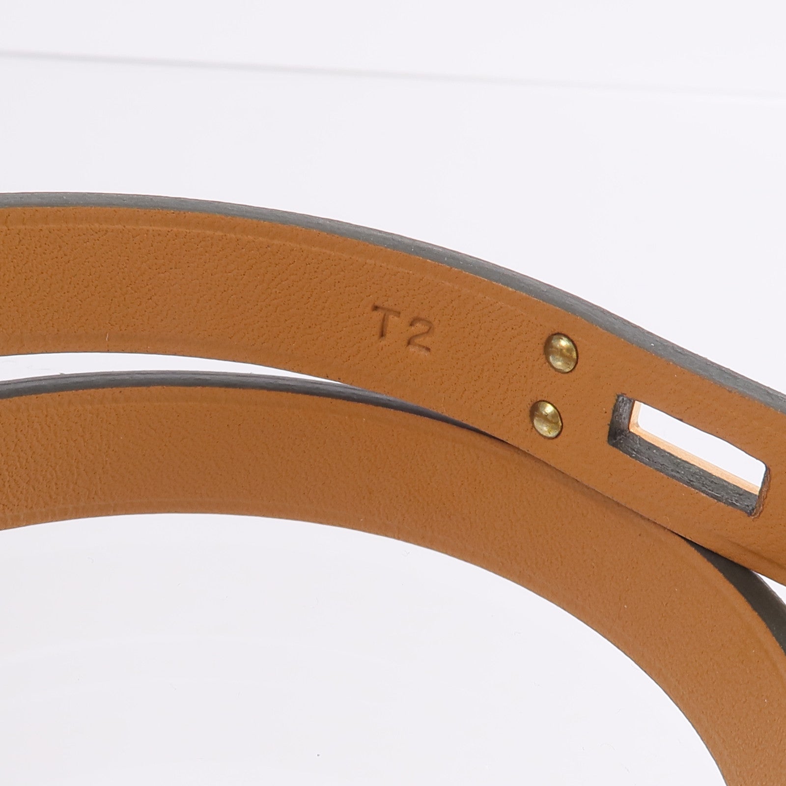 HERMES Swift皮革Mini Kelly Double Tour手帶Vert Fizz