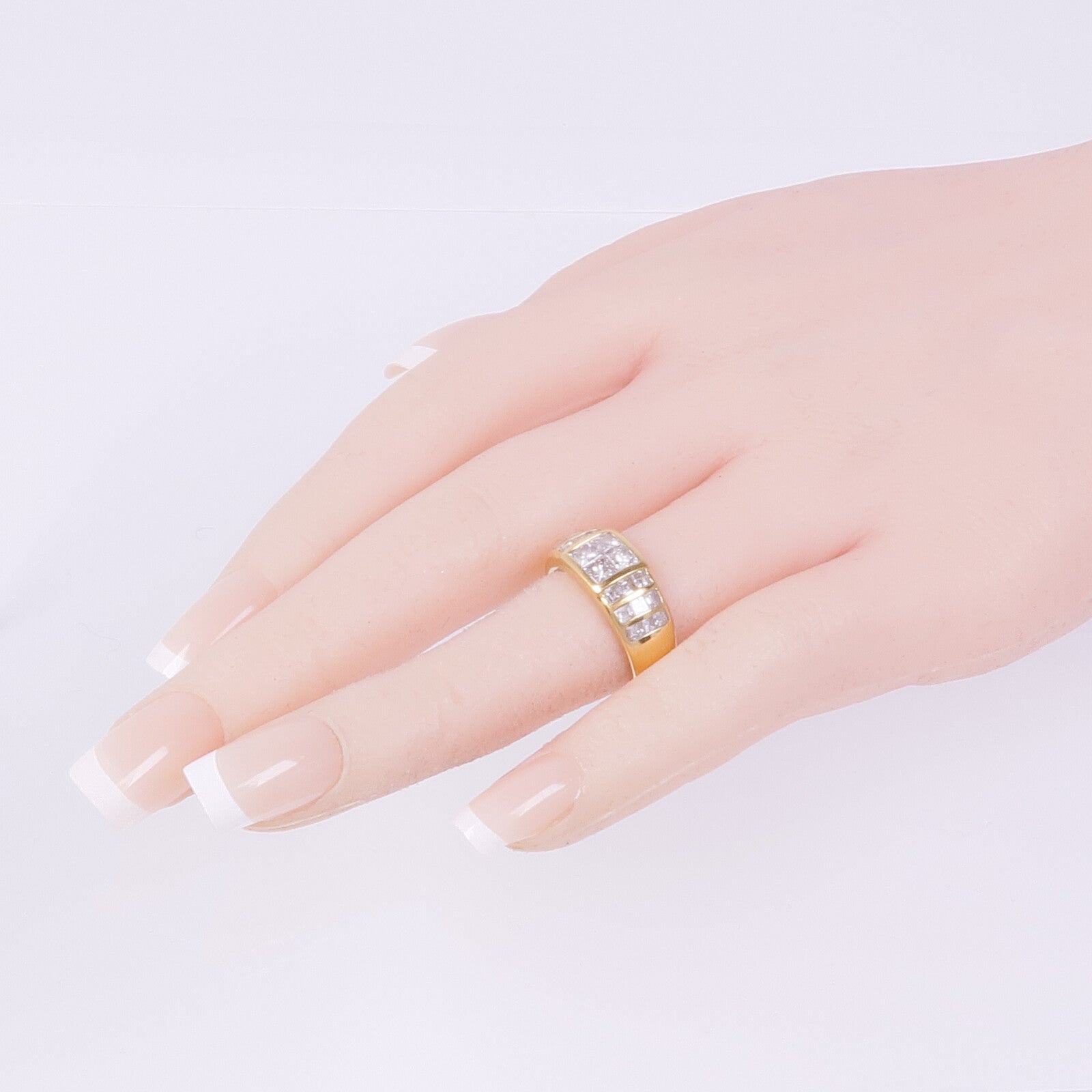 JEWELRY 【激減優惠】18K黃金/白金Diamond Ring鑽石戒指US#6.25