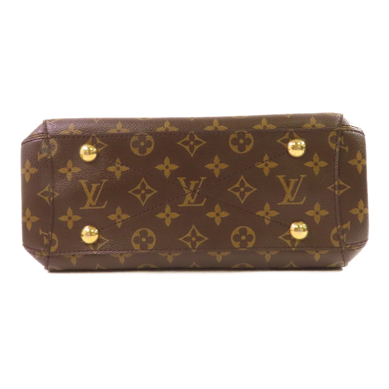 LOUIS VUITTON Monogram Montaigne BB金扣手挽肩背兩用袋啡色