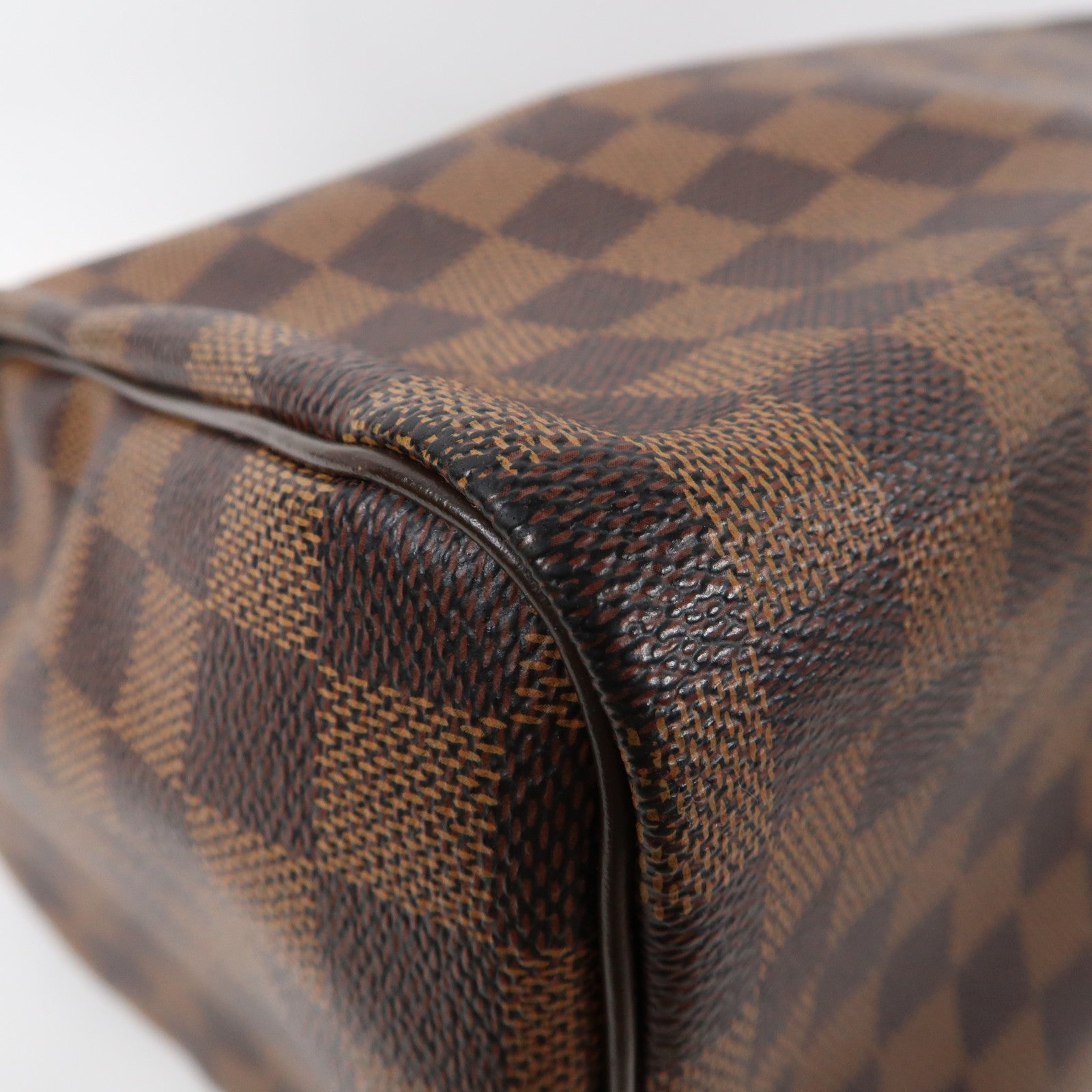 LOUIS VUITTON Damier Ebene Speedy 30金扣手挽袋啡色