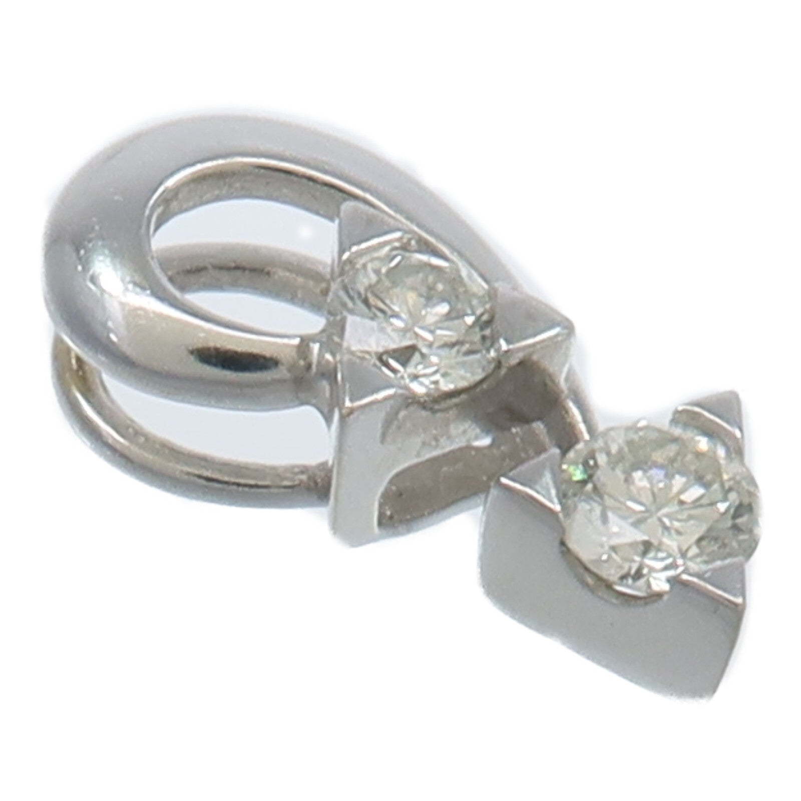 JEWELRY 18K白金Diamond Pendant Top鑽石吊墜