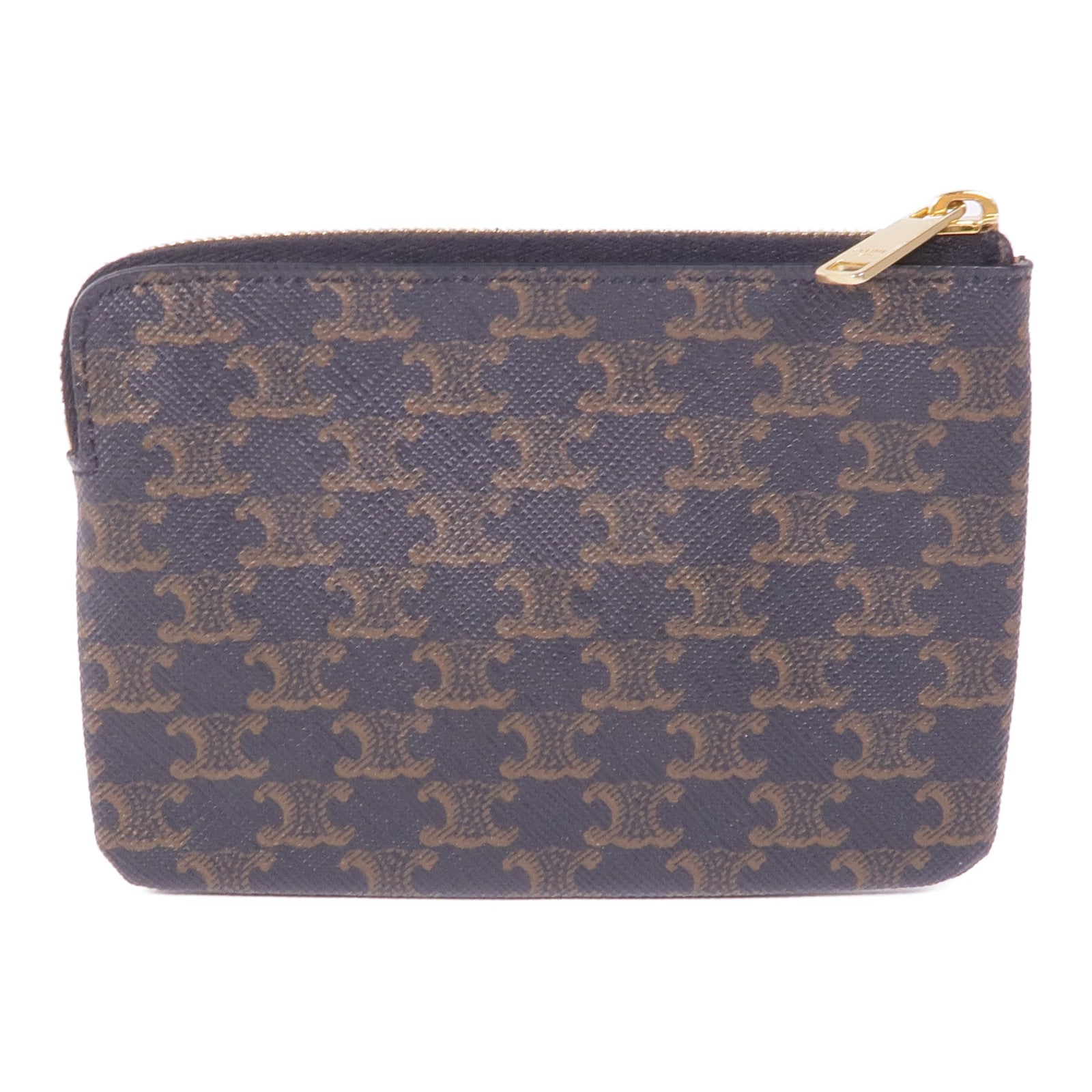 CELINE 塗層帆布Coin Purse金扣零錢包