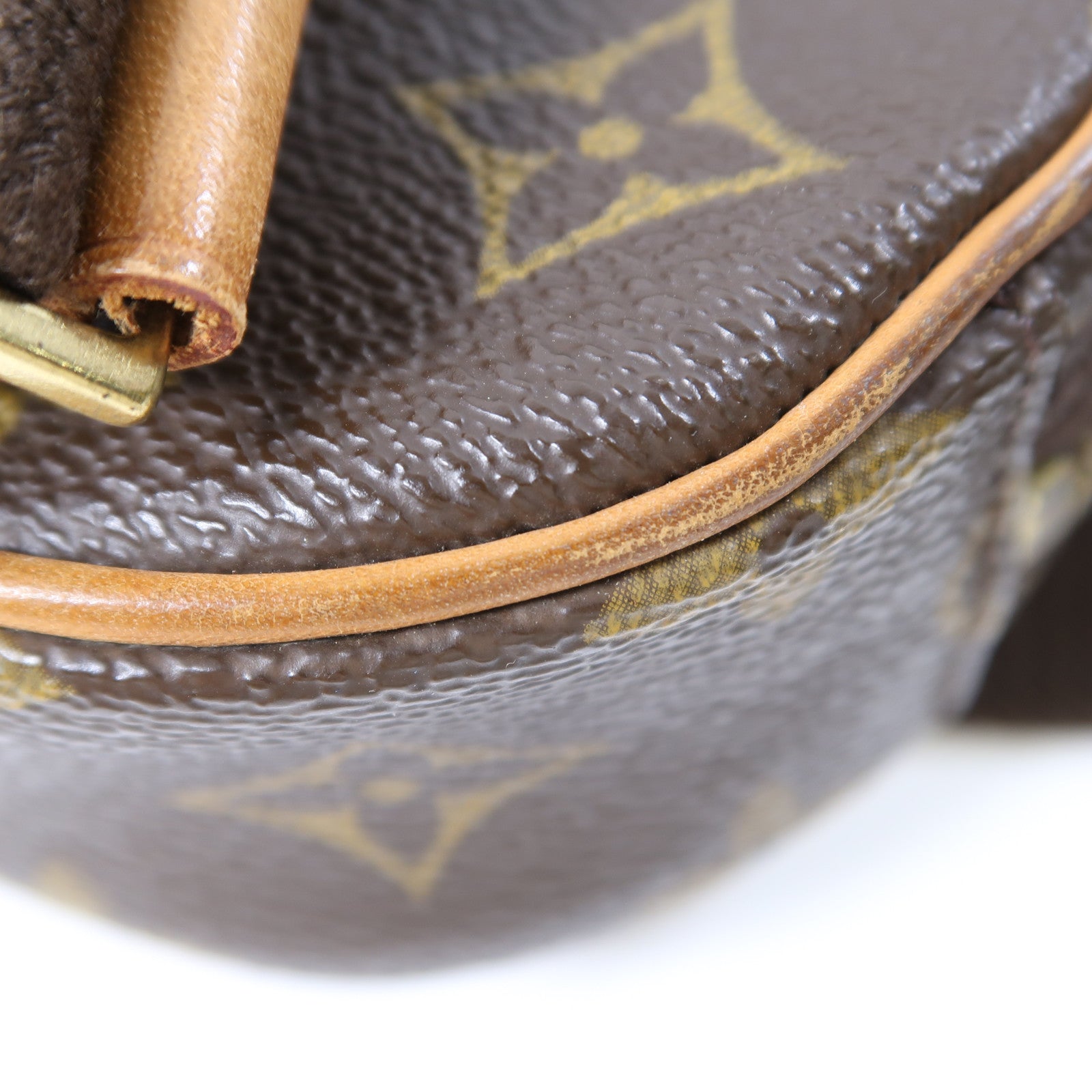 LOUIS VUITTON Monogram Pochette Gange金扣腰包/肩背袋啡色