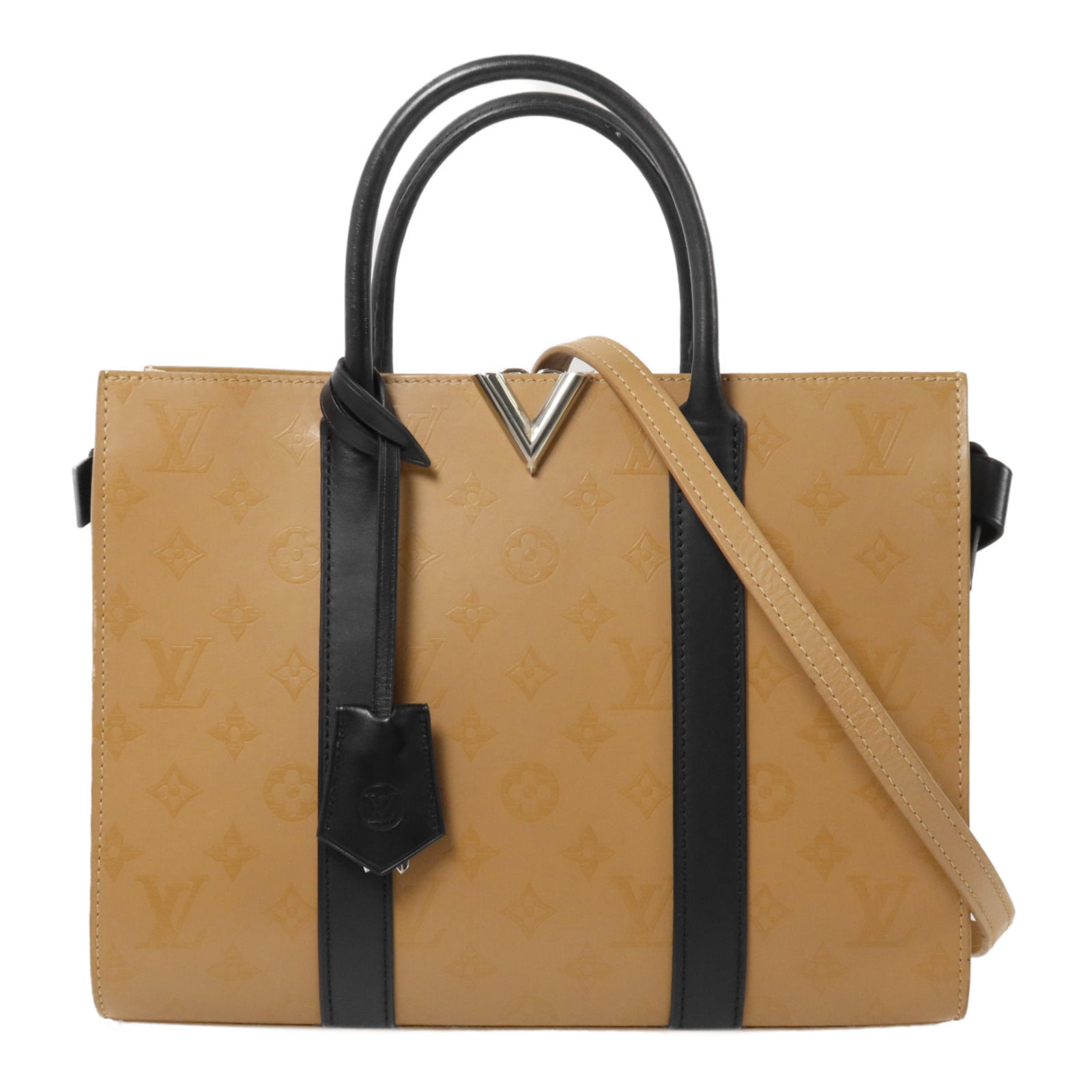 LOUIS VUITTON 牛皮皮革Very Tote MM手挽肩背兩用袋