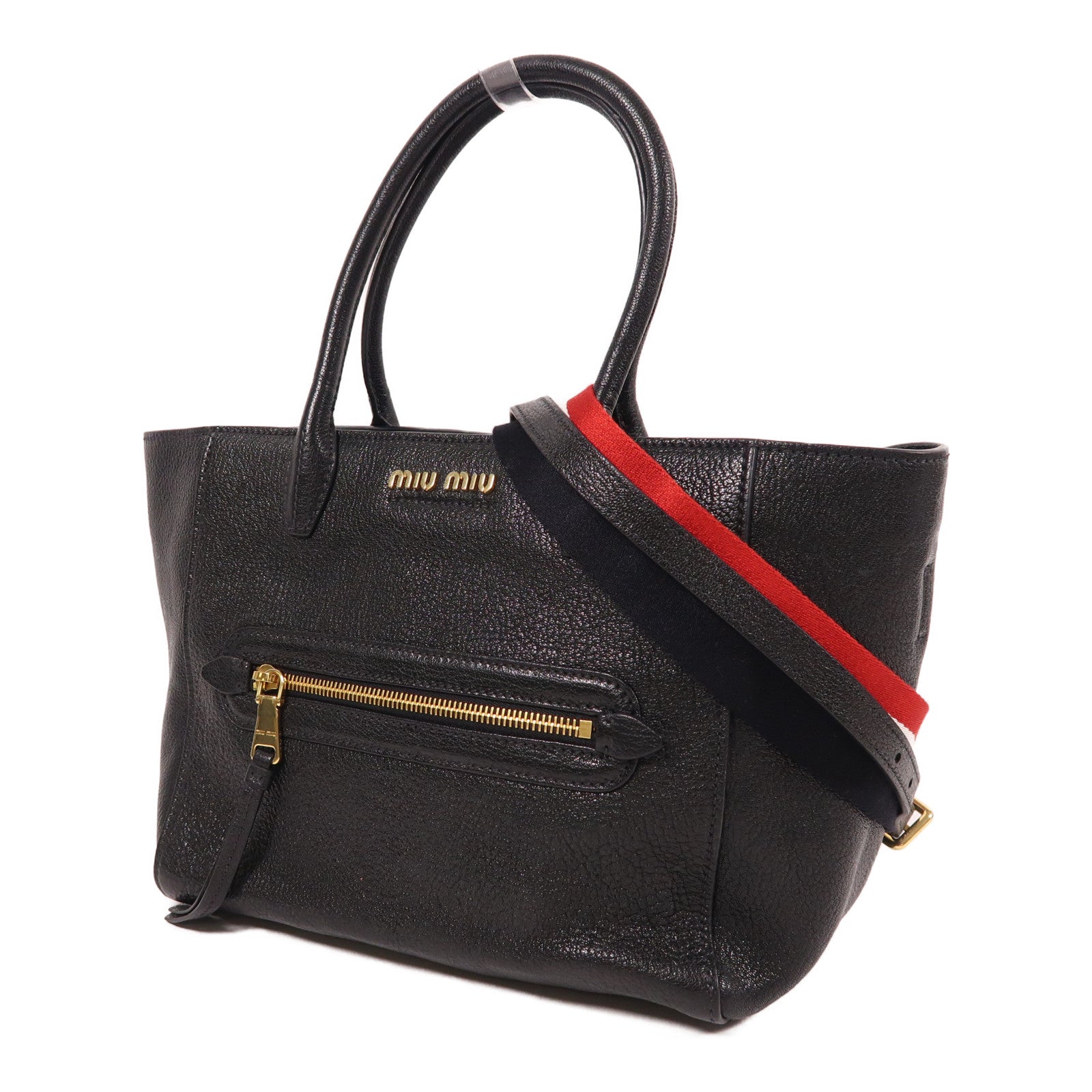 Miu Miu 牛皮皮革2 Way Shoulder金扣肩背袋