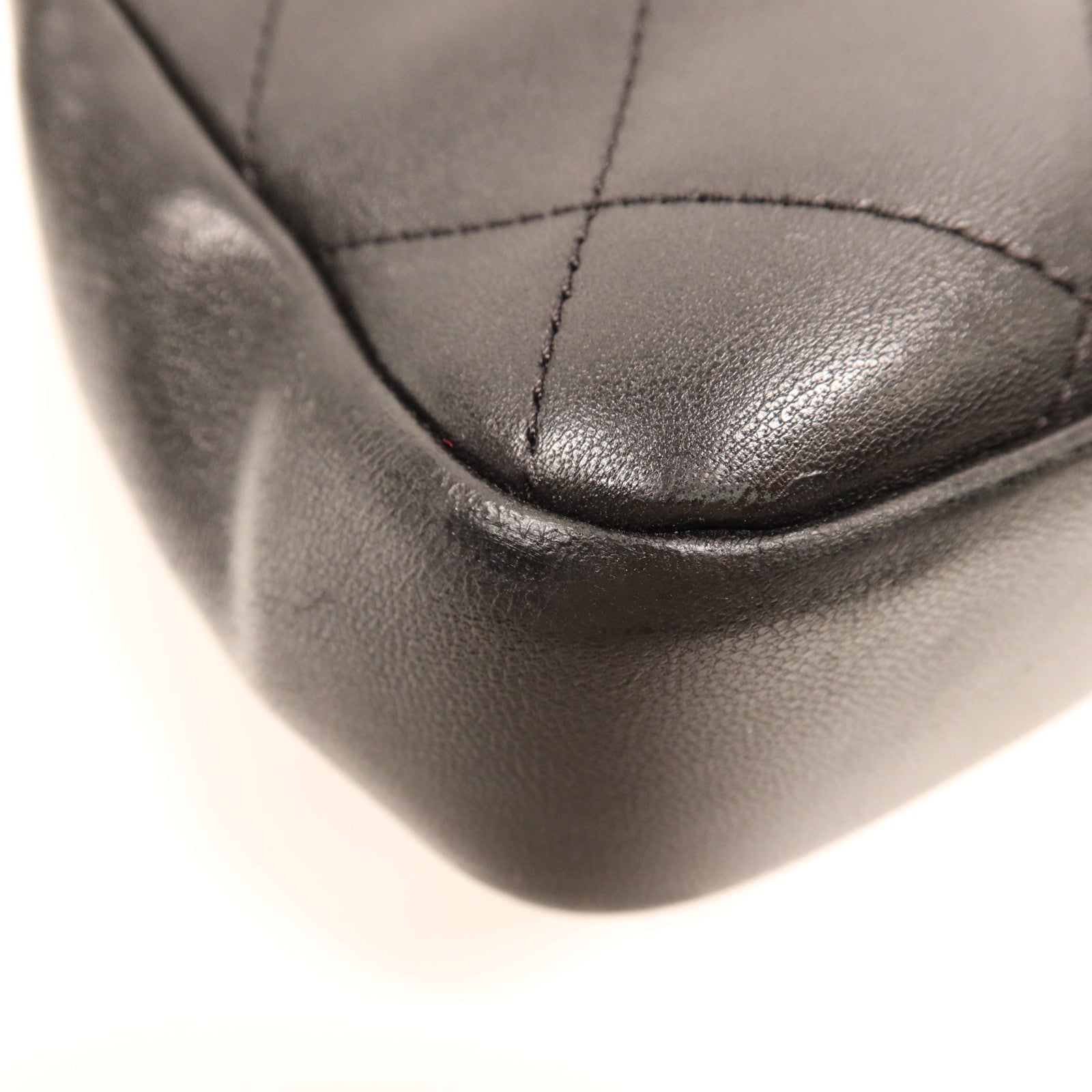 CHANEL 羊皮皮革Chain Shoulder Bag金扣鏈帶肩背袋