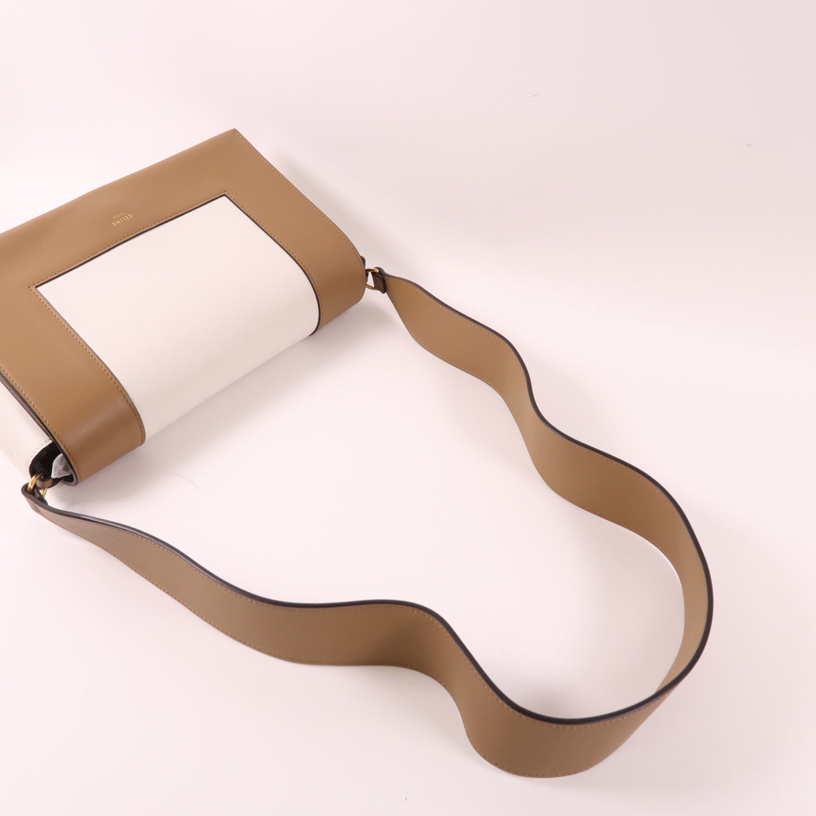 CELINE 牛皮皮革Frame Bag金扣肩背袋