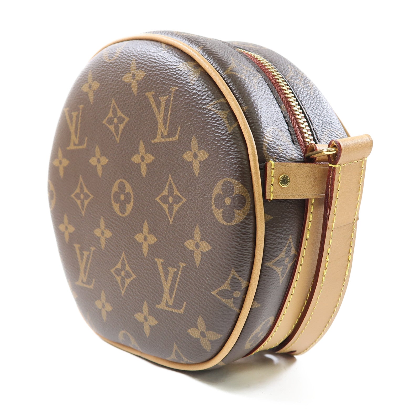 LOUIS VUITTON Monogram Boite Chapeau Souple PM金扣肩背袋啡色