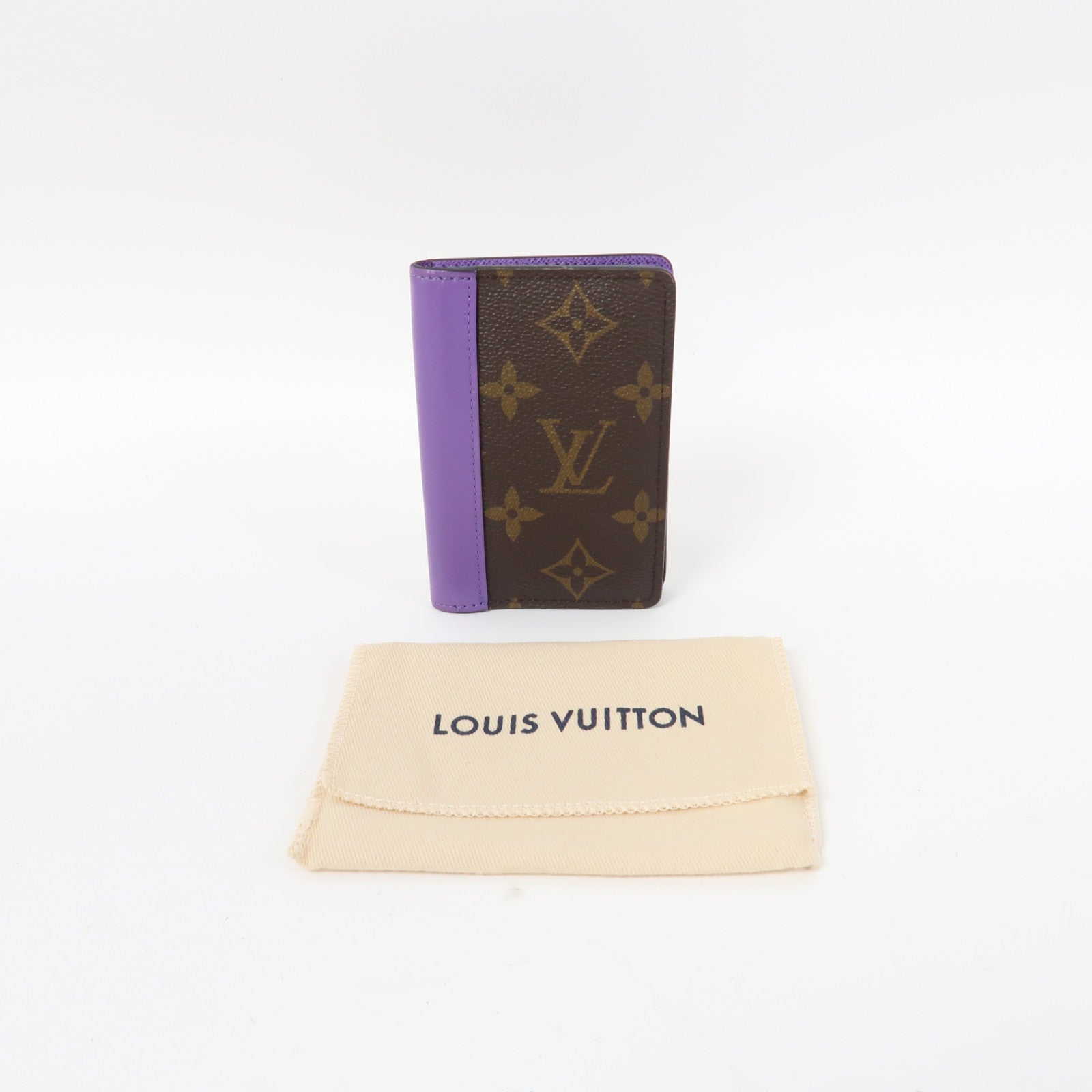 LOUIS VUITTON Monogram Pocket Organizer卡片套啡色/紫色