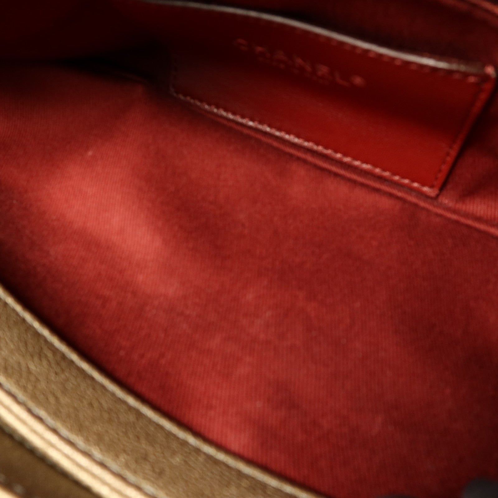 CHANEL 牛皮皮革Mademoiselle Bowling Bag鏈帶肩背袋