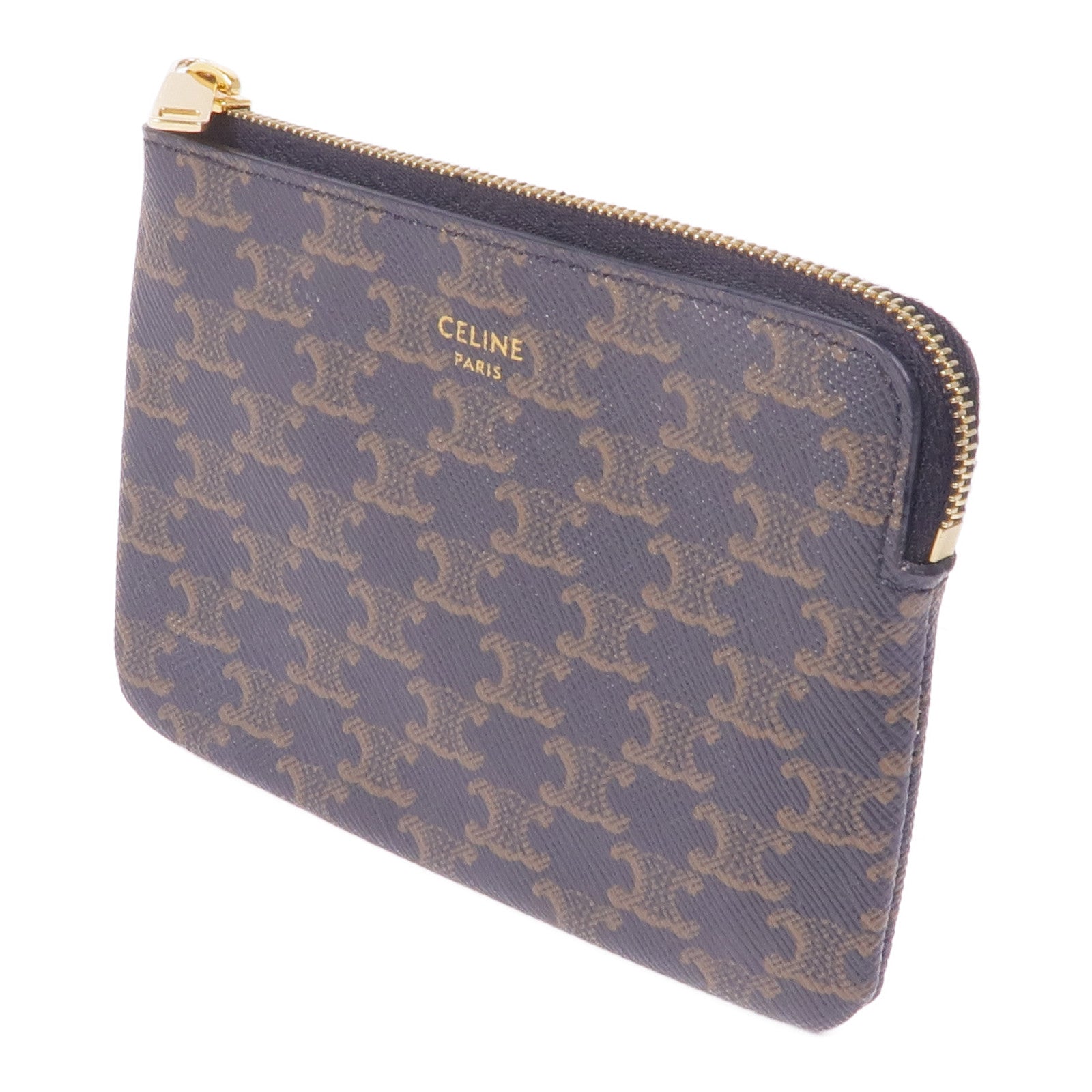 CELINE 塗層帆布Coin Purse金扣零錢包
