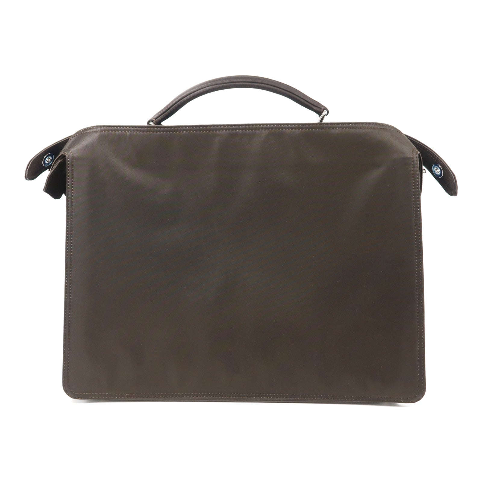 FENDI 尼龍Peekaboo銀扣手挽肩背兩用袋