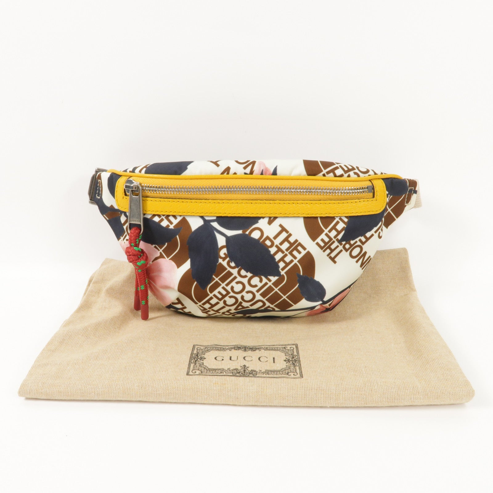 GUCCI GG The North Face Wrap Waist Bag Shoulder Bag Nylon Multicolor