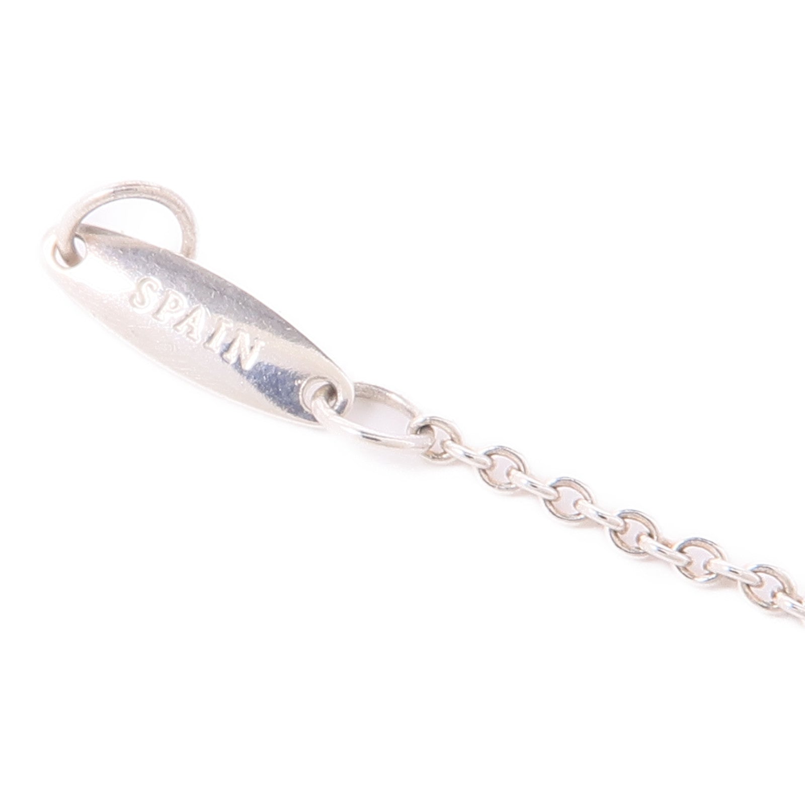 TIFFANY＆CO 925純銀Elsa Peretti Diamond Necklace鑽石項鍊